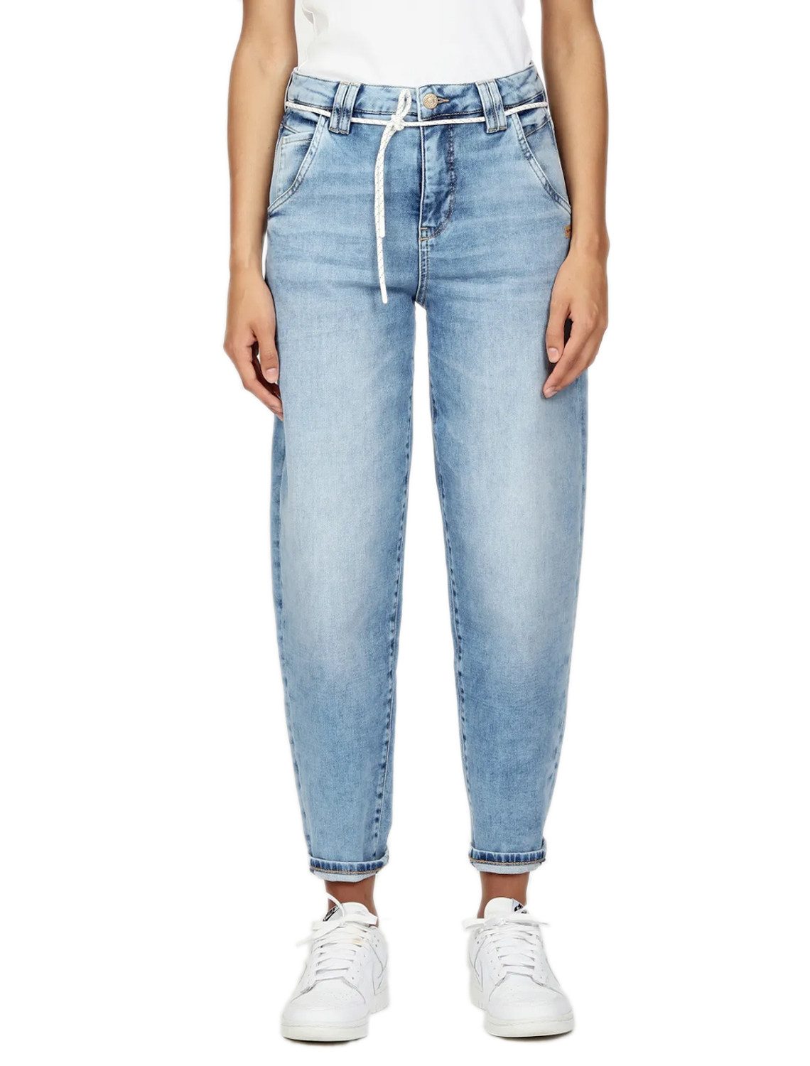 GANG Loose-fit-Jeans Gang Silvia Jogger Balloon Fit (1-tlg) Kordel