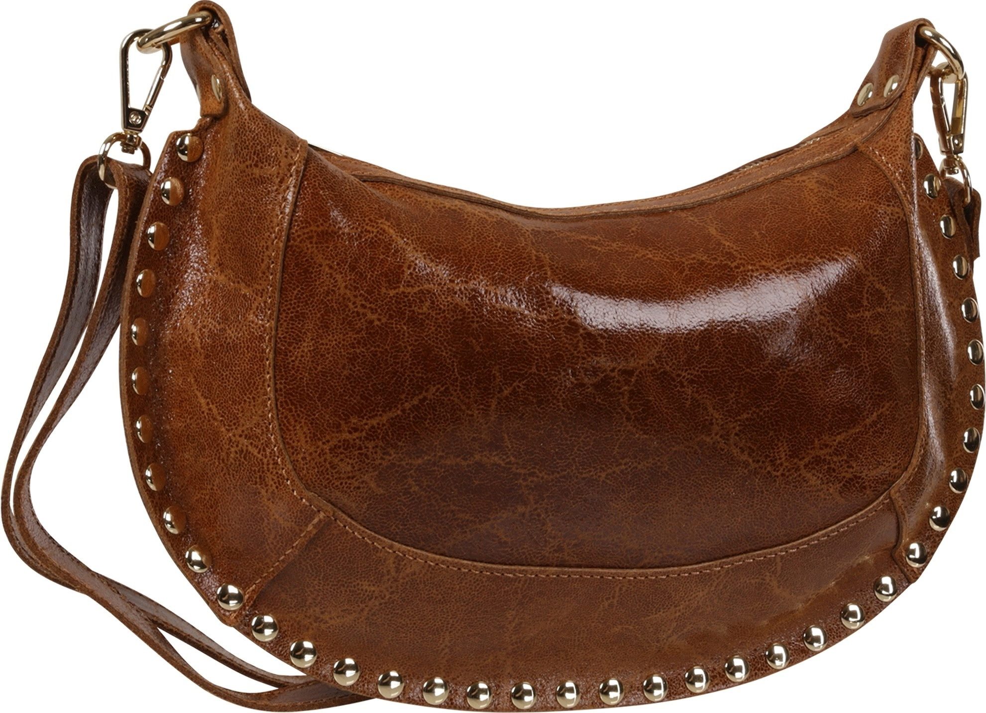Toscanto Schultertasche Toscanto Tasche hellbraun (Schultertasche), Damen Schultertasche, Umhängetasche Leder, hellbraun ca. 32cm x 20cm