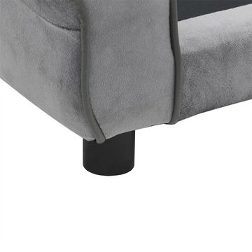 DOTMALL Tierbett Hundesofa 72x45x30 cm Plüsch Grau