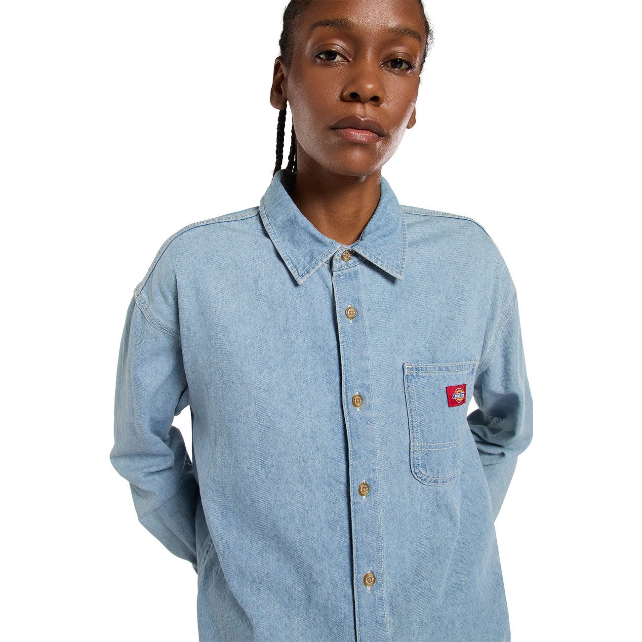 Dickies Langarmhemd W' Lightweight Denim Shirt LS W' Lightweight Denim Shirt LS