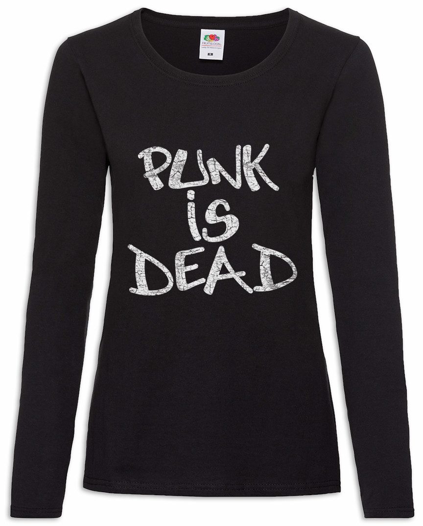 Urban Backwoods Langarmshirt Punk Is Dead Damen Langarmshirt Rock Anarchy UK England Mod New Wave (1-tlg) Sid Metal Music DJ