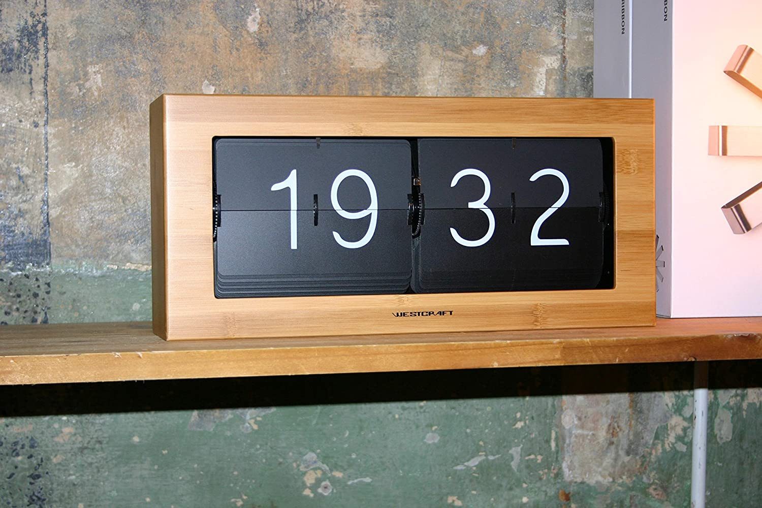 Present Time Wanduhr analoge Flip Clock günstig online kaufen
