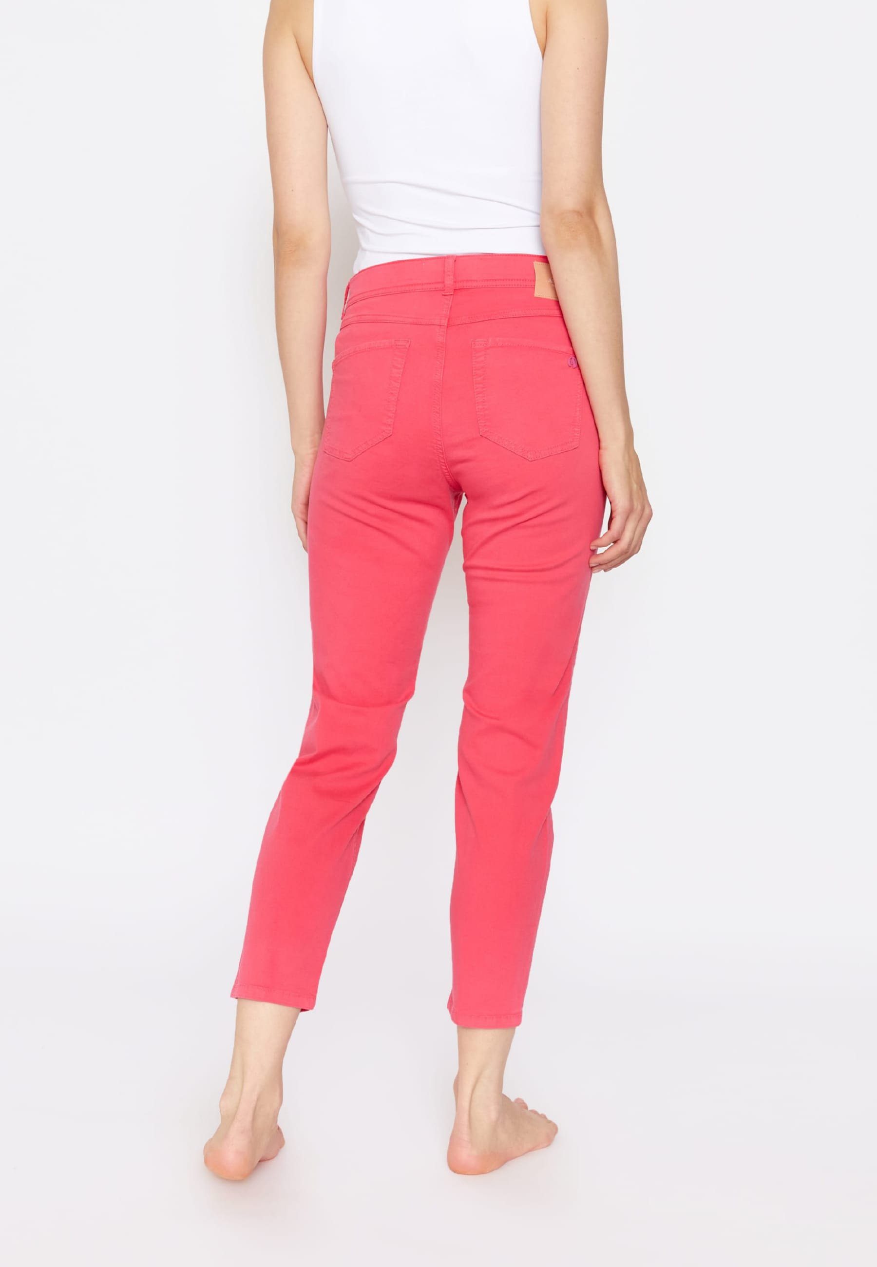 7/8-Jeans Jeans mit ANGELS Coloured Ornella Label-Applikationen pink