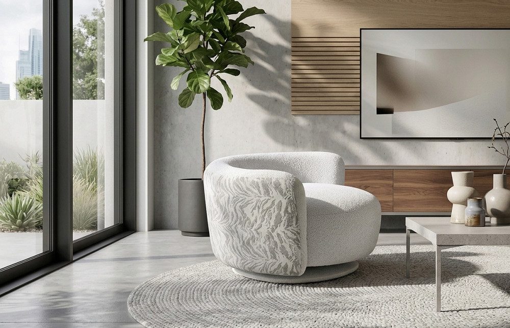 JVmoebel Sessel Weißer Polstersessel von JVMoebel mit modernem Design und Komfort (1-St., Sessel), Made in Europa