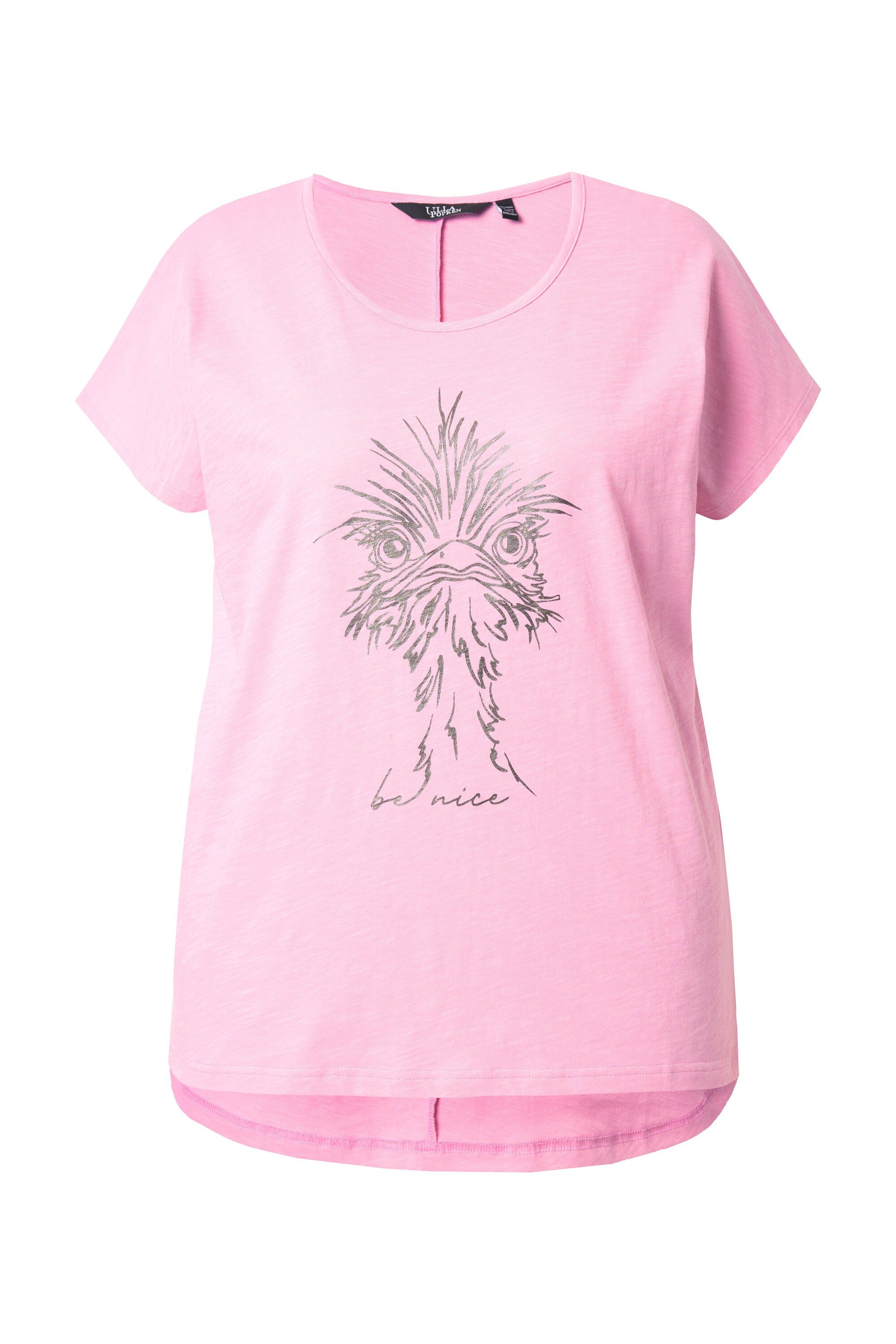 Ulla Popken T-Shirt T-Shirt Metallic-Tiermotiv Oversized günstig online kaufen