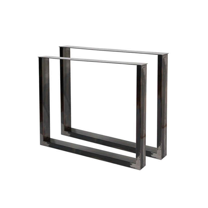 Steelboxx Tischbein »Design Tischkufen Tischgestell Tischbeine 2er Set«, Lieferumfang: 2 Tischgestelle und Montagematerial