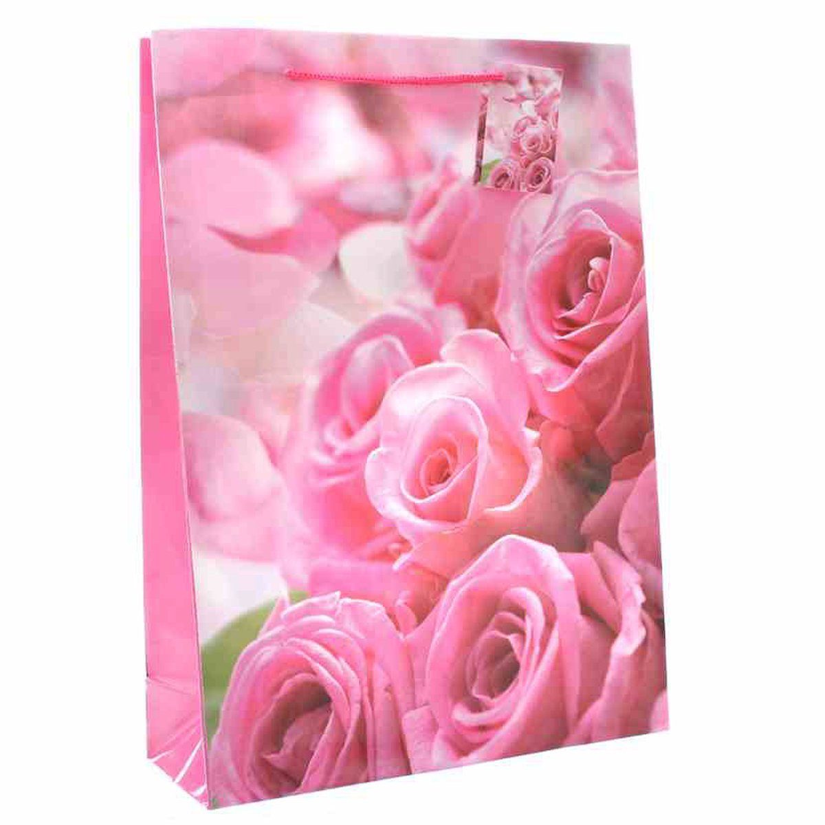 `Rosa Linoows Stück Rosenstrauß`, 10 Tüten, Tragetasche Geschenktüten Papiertragetaschen Große