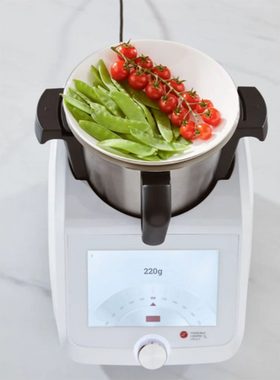 SilverCrest Küchenmaschine mit Kochfunktion Mixer Monsieur Cuisine Smart »SKMS 1200 A1«, 1050,00 W, 3,00 l Schüssel, 8"-Display, WLAN-Funktion, Automatikprogramme