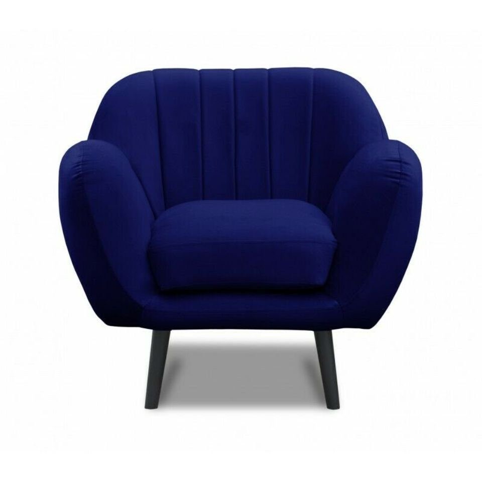 JVmoebel Sessel, Designer Sessel Polster Fernseh Sofa Couch 1 Sitzer Designer Klassische Couchen Lila | Einzelsessel