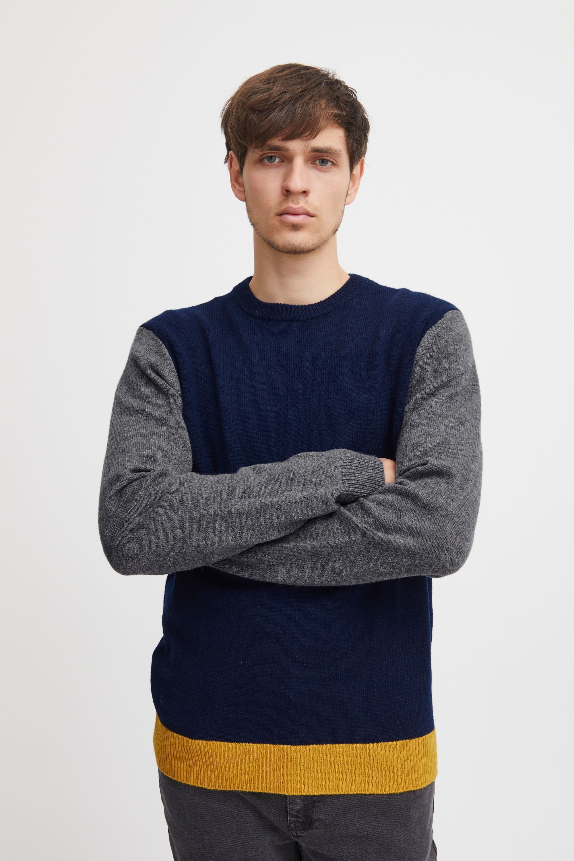 Casual Friday Strickpullover CFKarl crew lambswool knit - 20504789 Modischer Pullover