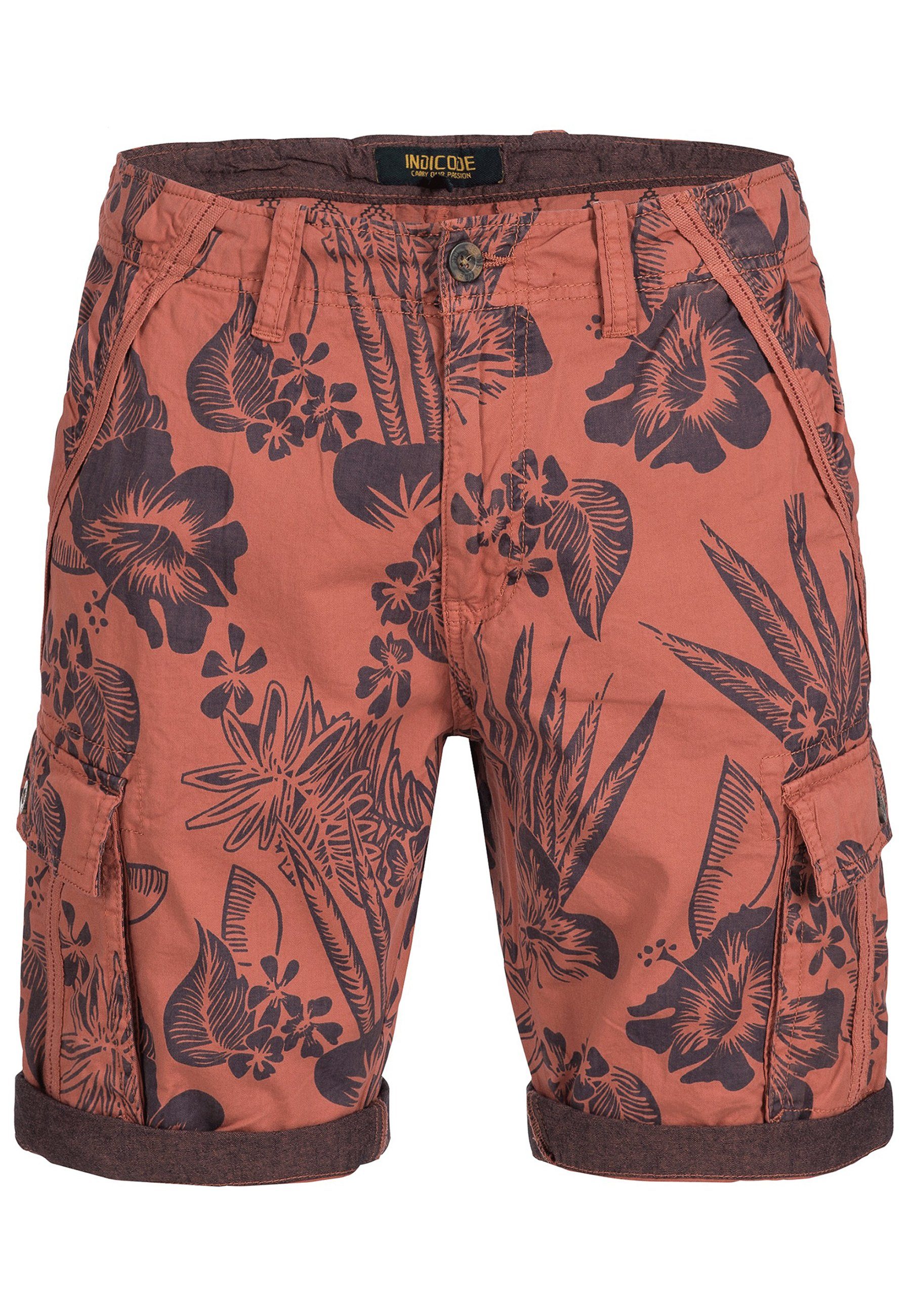 Indicode Cargoshorts Albert orange meca