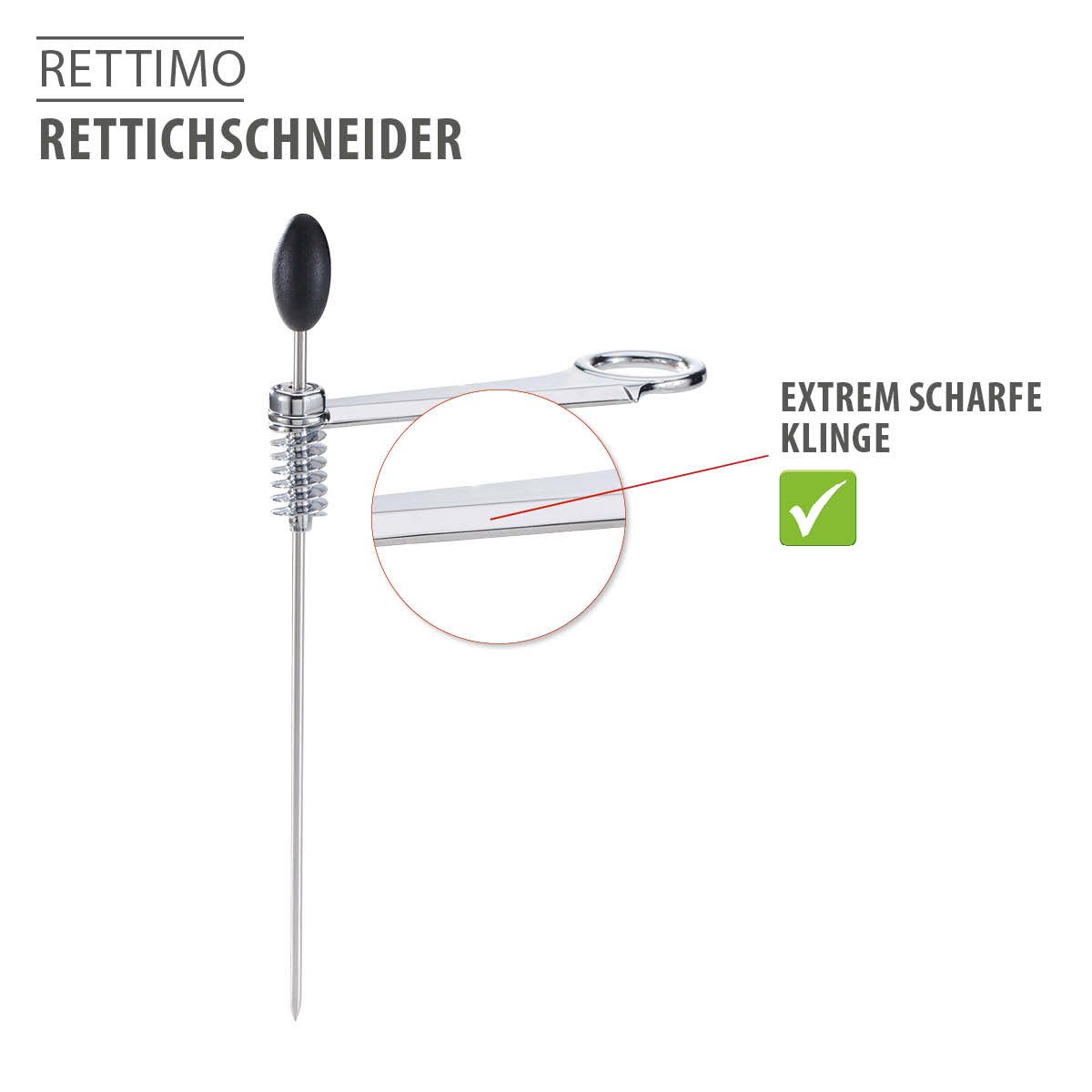 GEFU Gemüseschneider Rettichschneider RETTIMO Spiralschneider Radischne