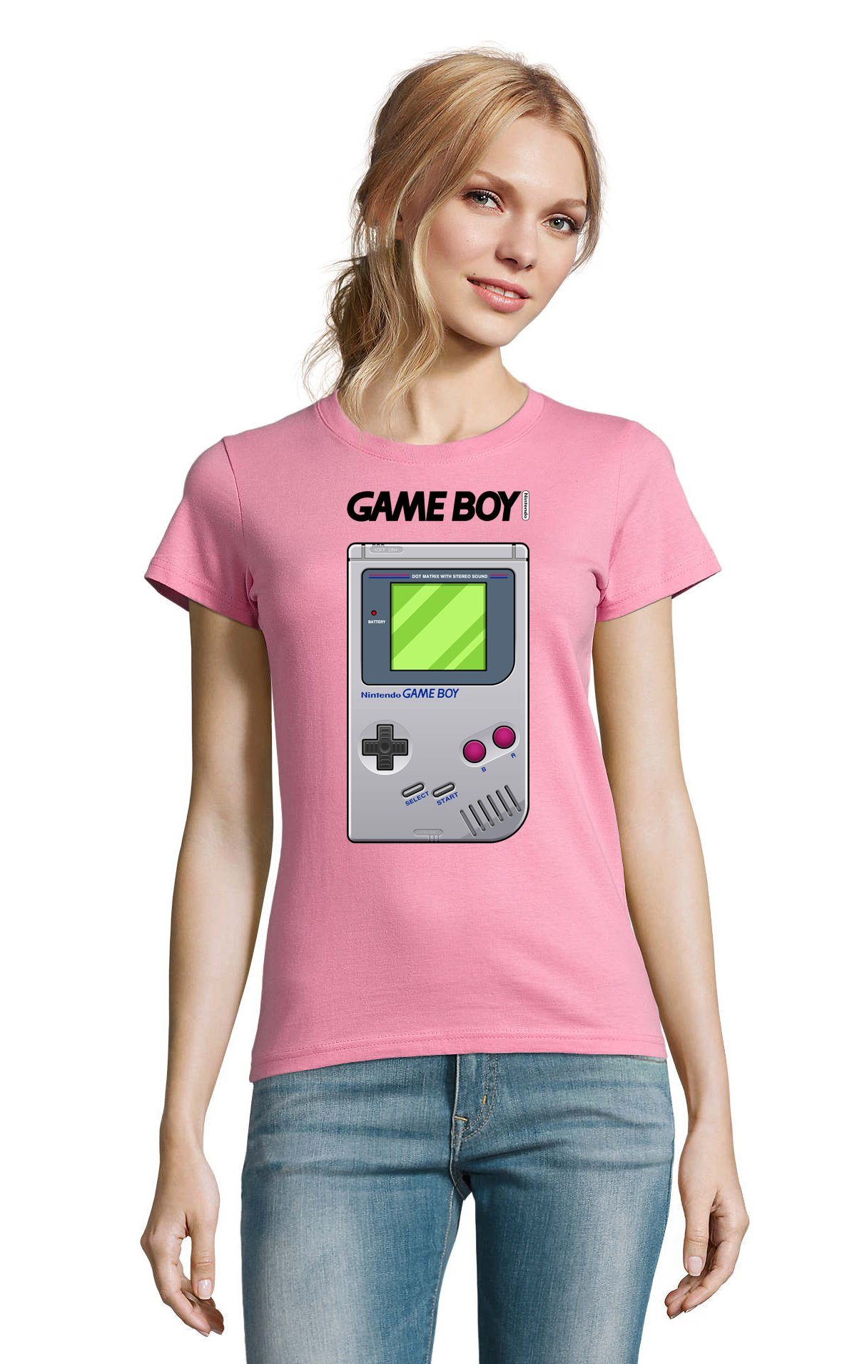 T-Shirt Damen Game Boy Retro Gaming Nerd Konsole Gamer