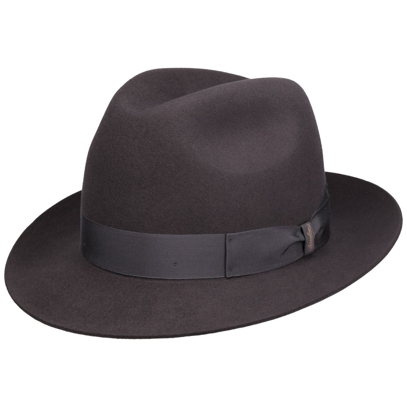 Borsalino Filzhut (1-St) Fedora mit Ripsband, Made in Italy