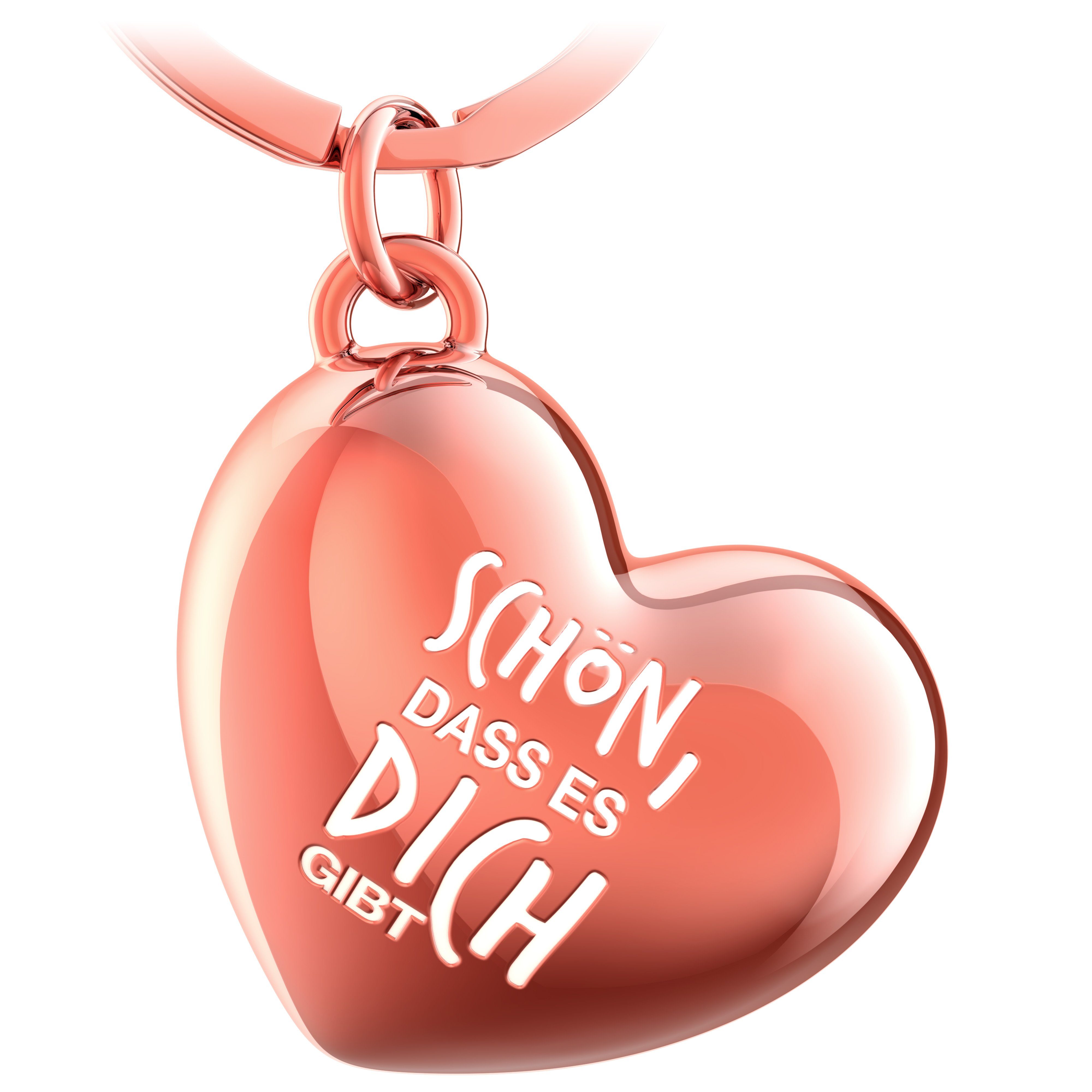 FABACH Schlüsselanhänger Herz mit Gravur - "Schön dass es dich gibt" - Freu günstig online kaufen