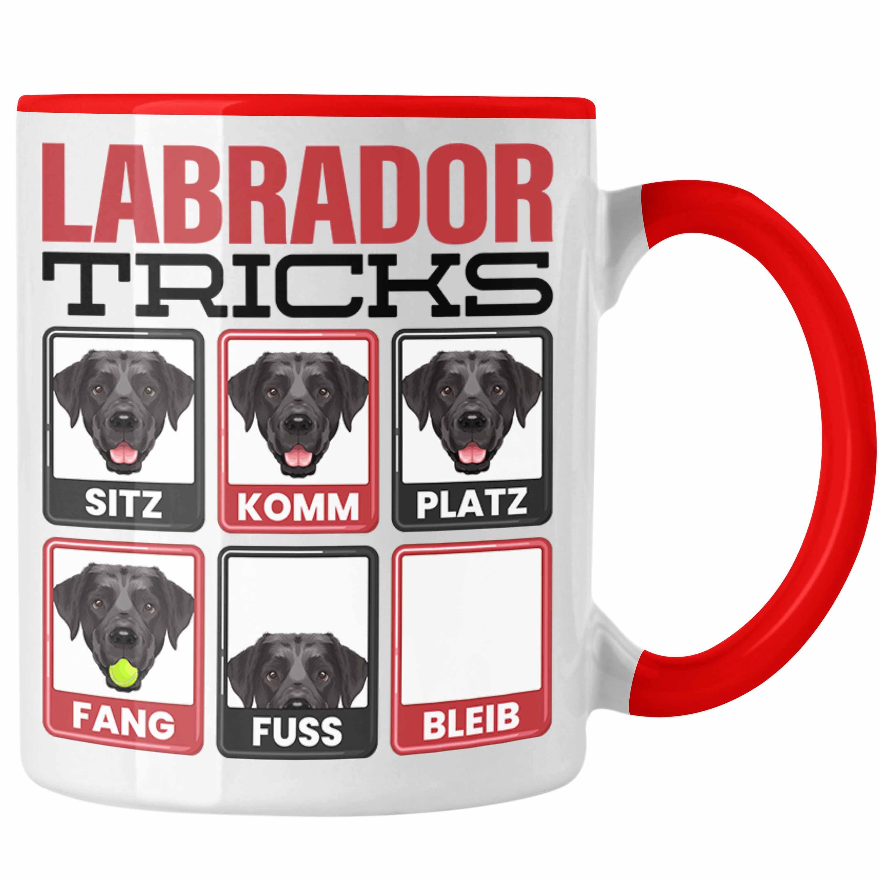 Trendation Tasse Labrador Besitzer Tasse Geschenk Lustiger Spruch Geschenkidee Labrador Rot