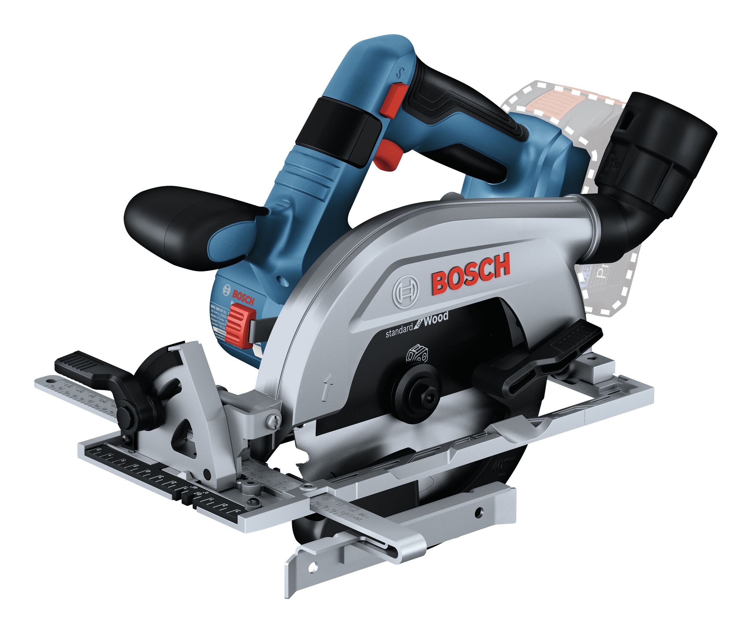 BOSCH Akku-Handkreissäge GKS 18V-57-2 L, Kreissäge Ohne Akku - im Karton