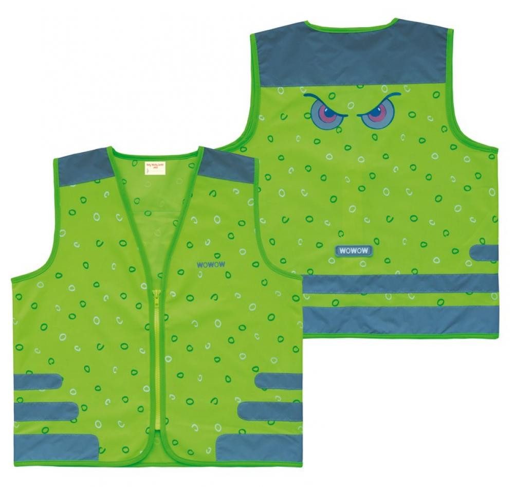 WOWOW Fahrradreflektor Wowow Sicherheitsweste Nutty Jacket für Kinder grün mit Refl Streifen