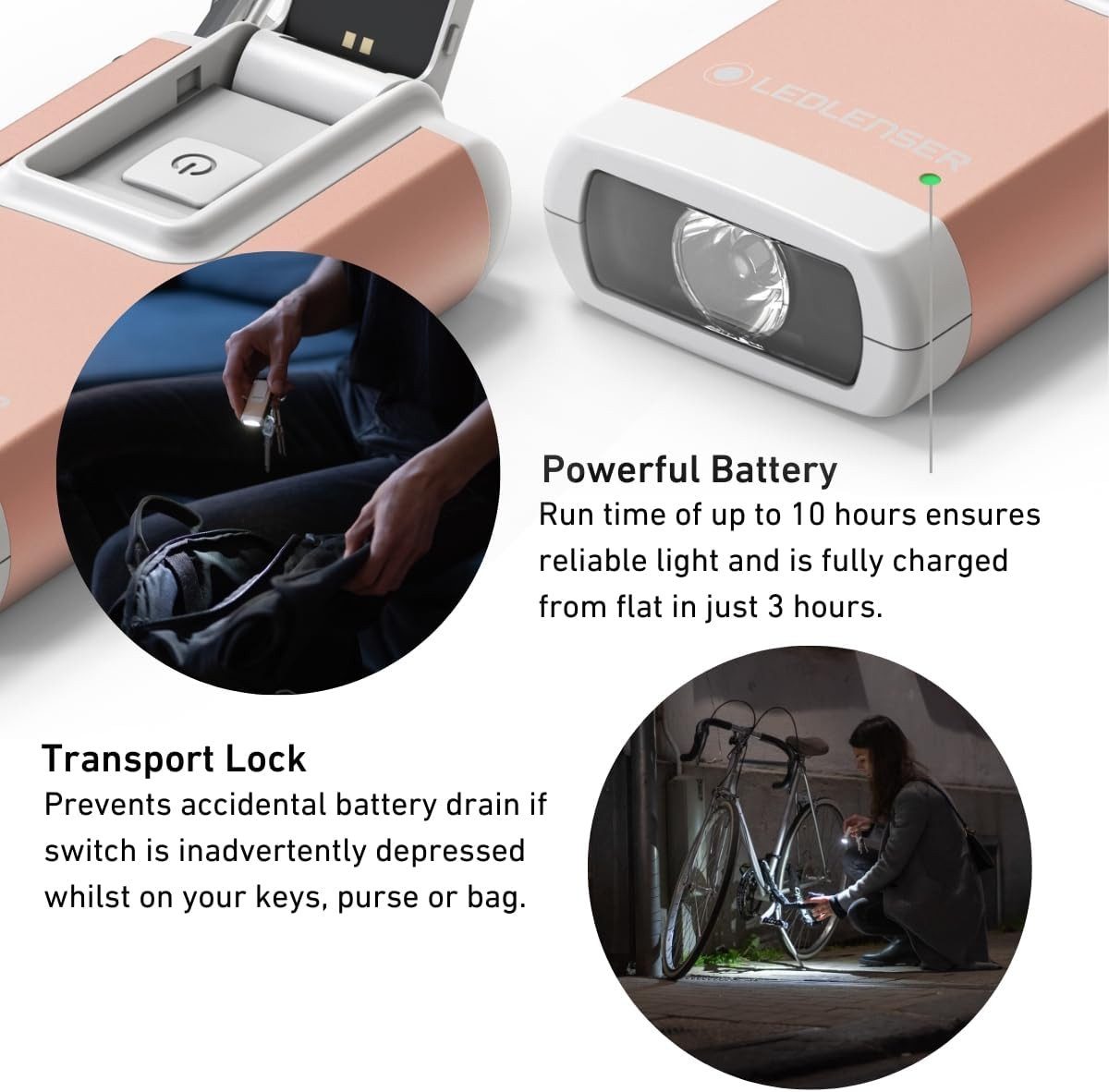 Ledlenser LED Taschenlampe K6R Schlüsselbundleuchte Taschenlampe (1-St), Wiederaufladbar Li-Ionen