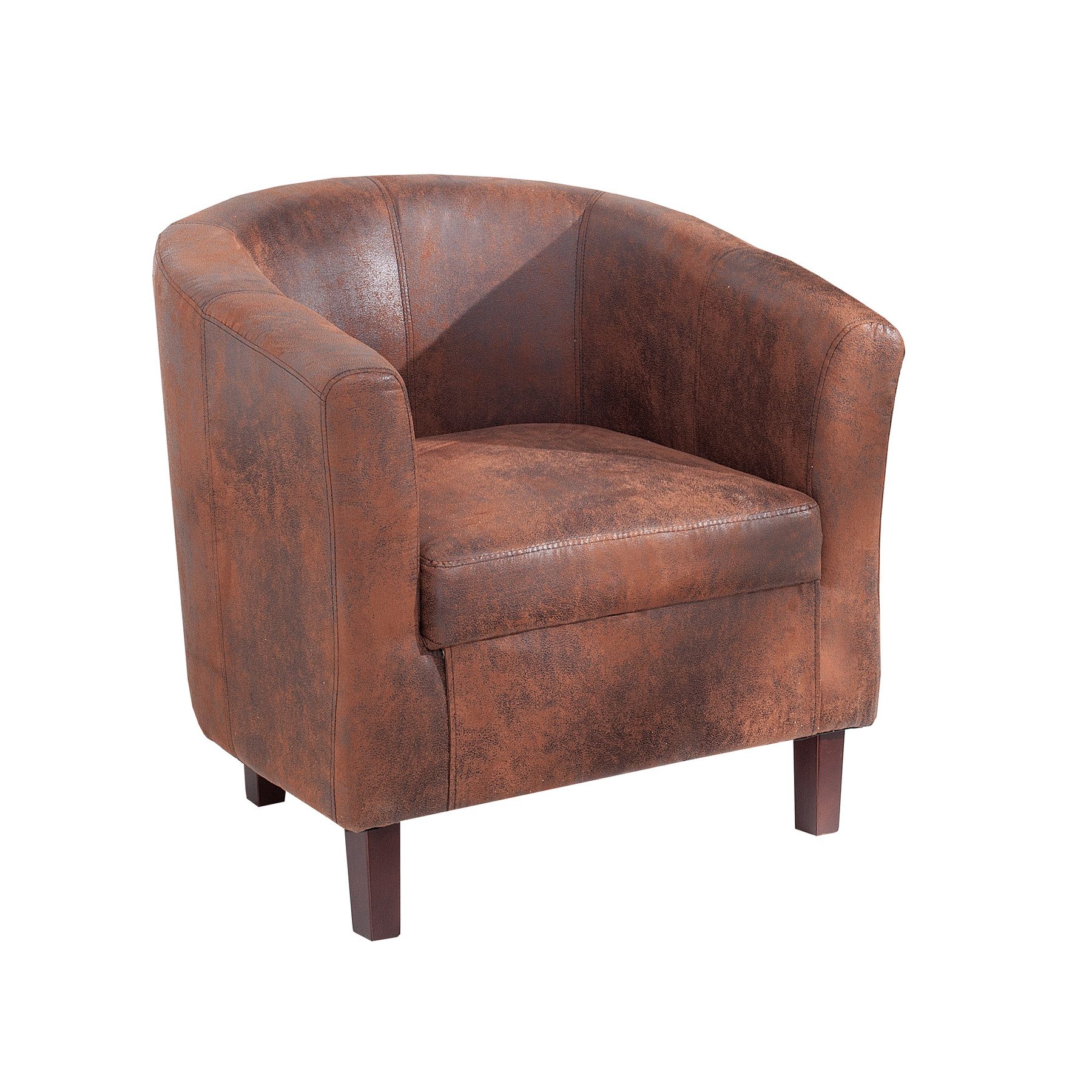 riess-ambiente Cocktailsessel HEMINGWAY whisky braun / braun (Einzelartikel günstig online kaufen