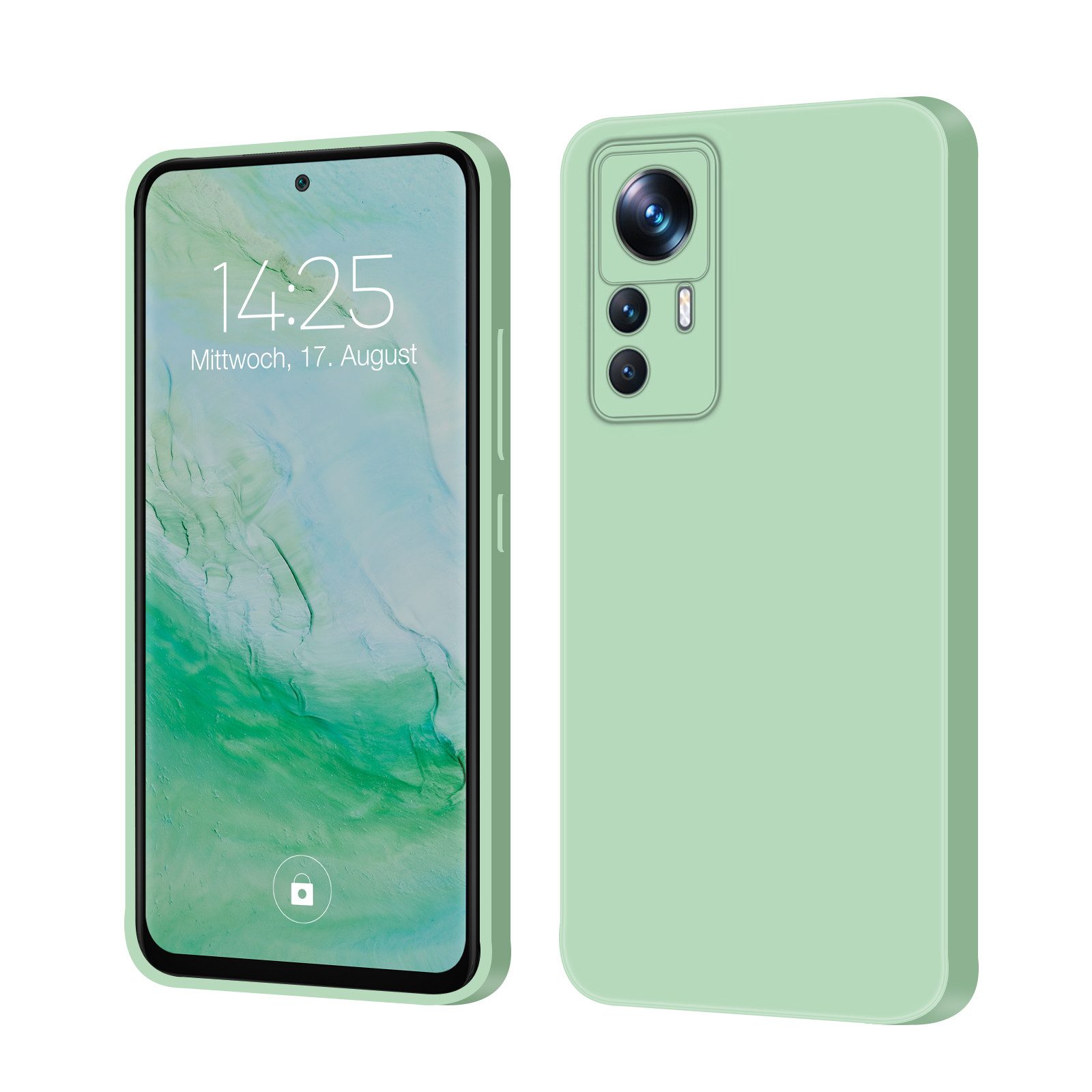 Tec-Expert Handyhülle SoftGrip Cover Hülle für Xiaomi 12T, Handy Case Bumper integrierter Kameraschutz flexibel