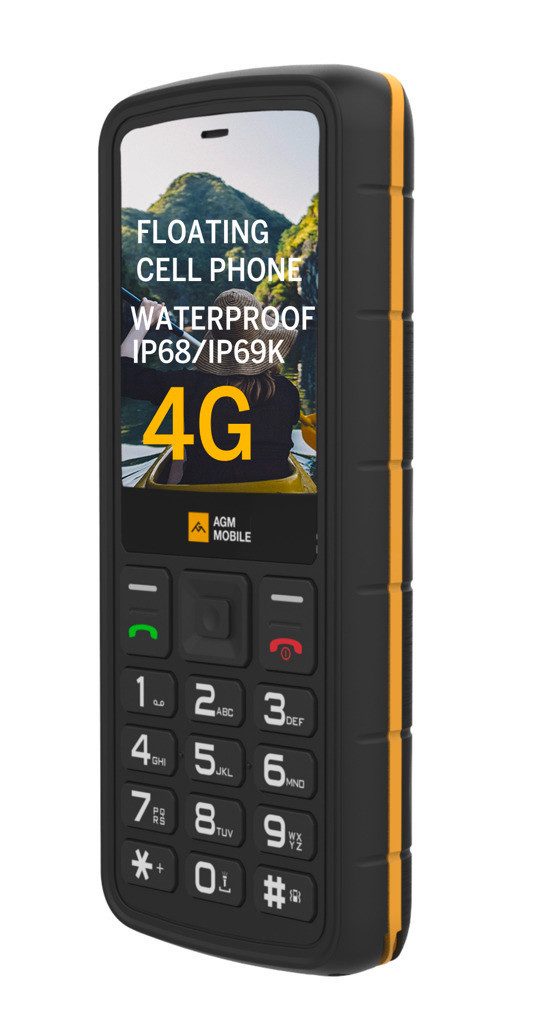 AGM by Beafon M9 (4G) Handy (6,1 cm/2,4 Zoll, 2 MP Kamera, robust, ergonomisch, Schnellwahl, Dual SIM, IP68, IP69K, MIL-STD 810H)