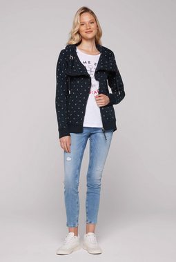 SOCCX Kapuzensweatjacke mit Baumwolle