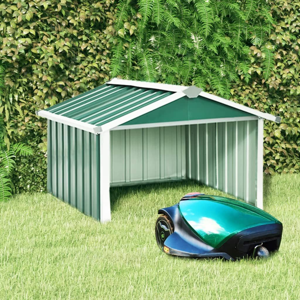 Thumbnail - DOTMALL Gerätehaus Rasenmäher Garage 92x97x63 cm Verzinkter Stahl Grün