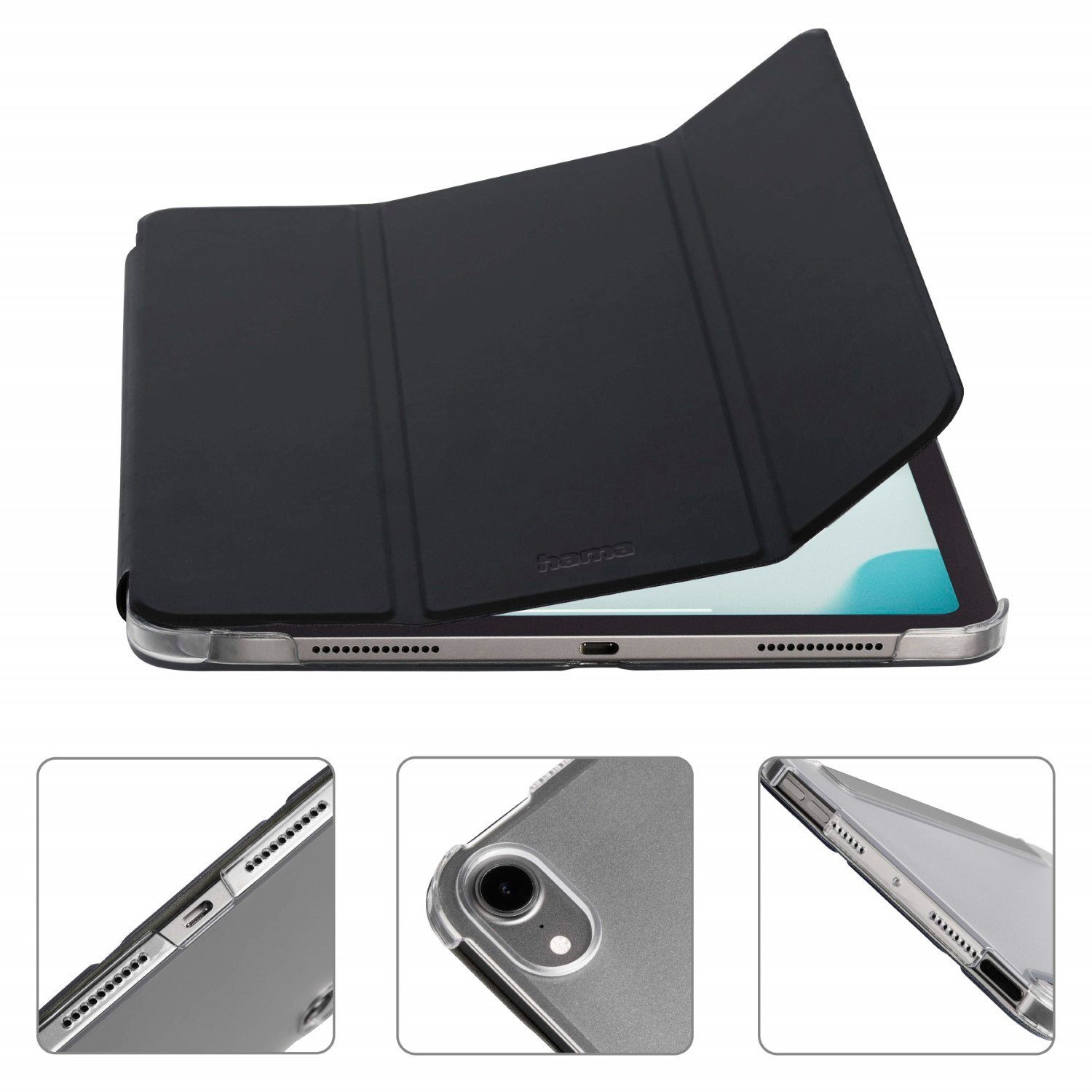 Hama Tablet-Hülle Smart Case Tasche Fold Cover Hülle Stift-Fach 8,3, Standfunktion Magnet-Verschluss für Apple iPad mini 7 2024 6 2021 8,3" – Bild 3 von 5