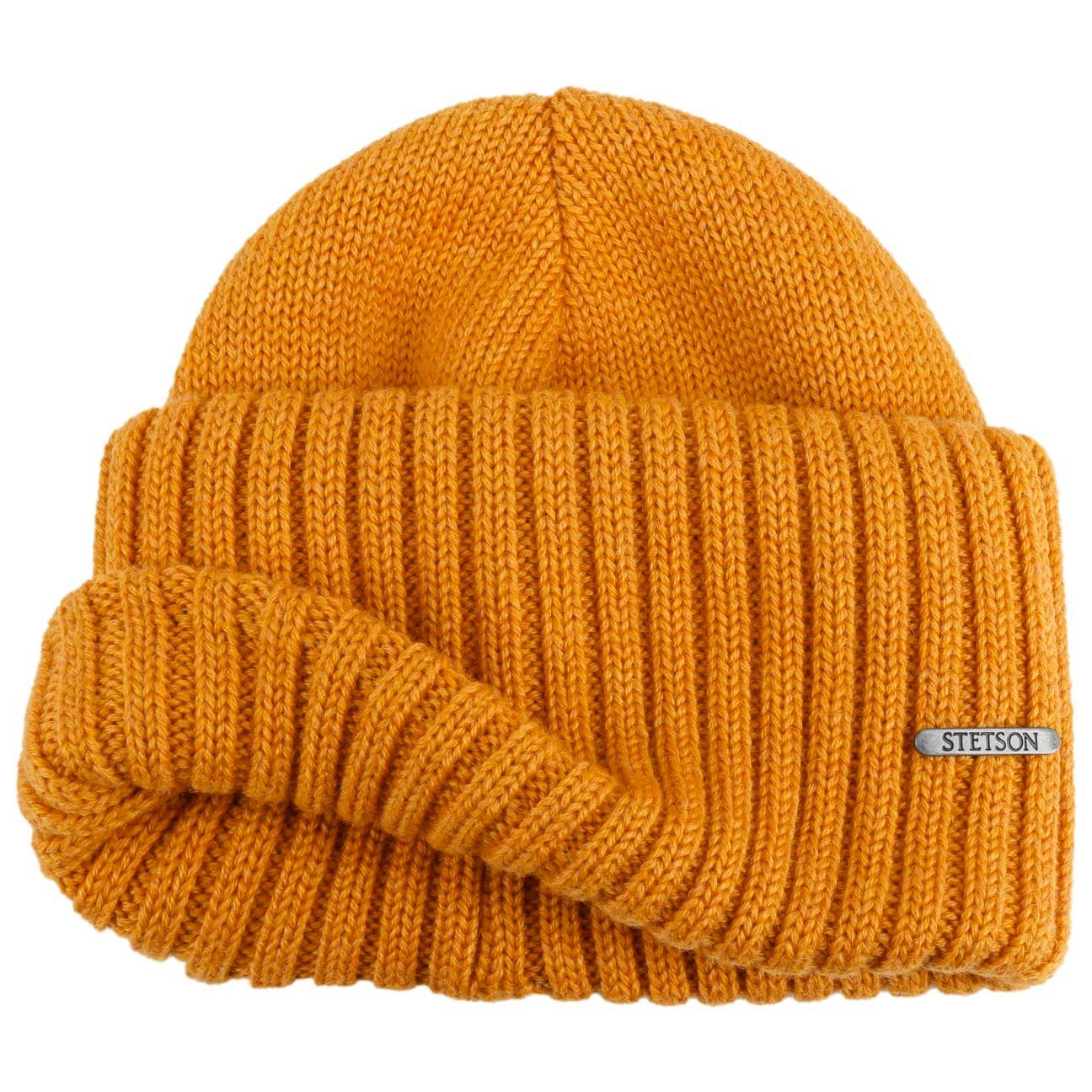Stetson Strickmütze (1-St) Umschlagmütze mit Umschlag, Made in Italy