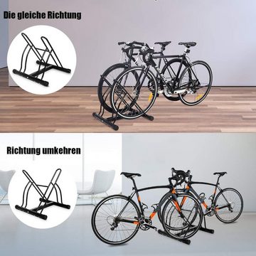 KOMFOTTEU Fahrradständer Fahrradparker, für 2 Fahrräder