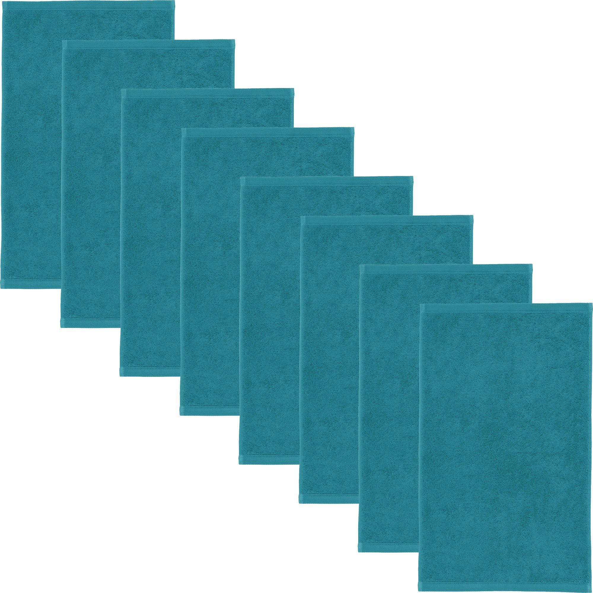 Erwin Müller Gästehandtuch Gästetuch "Heidenheim" 8er-Pack, günstig online kaufen