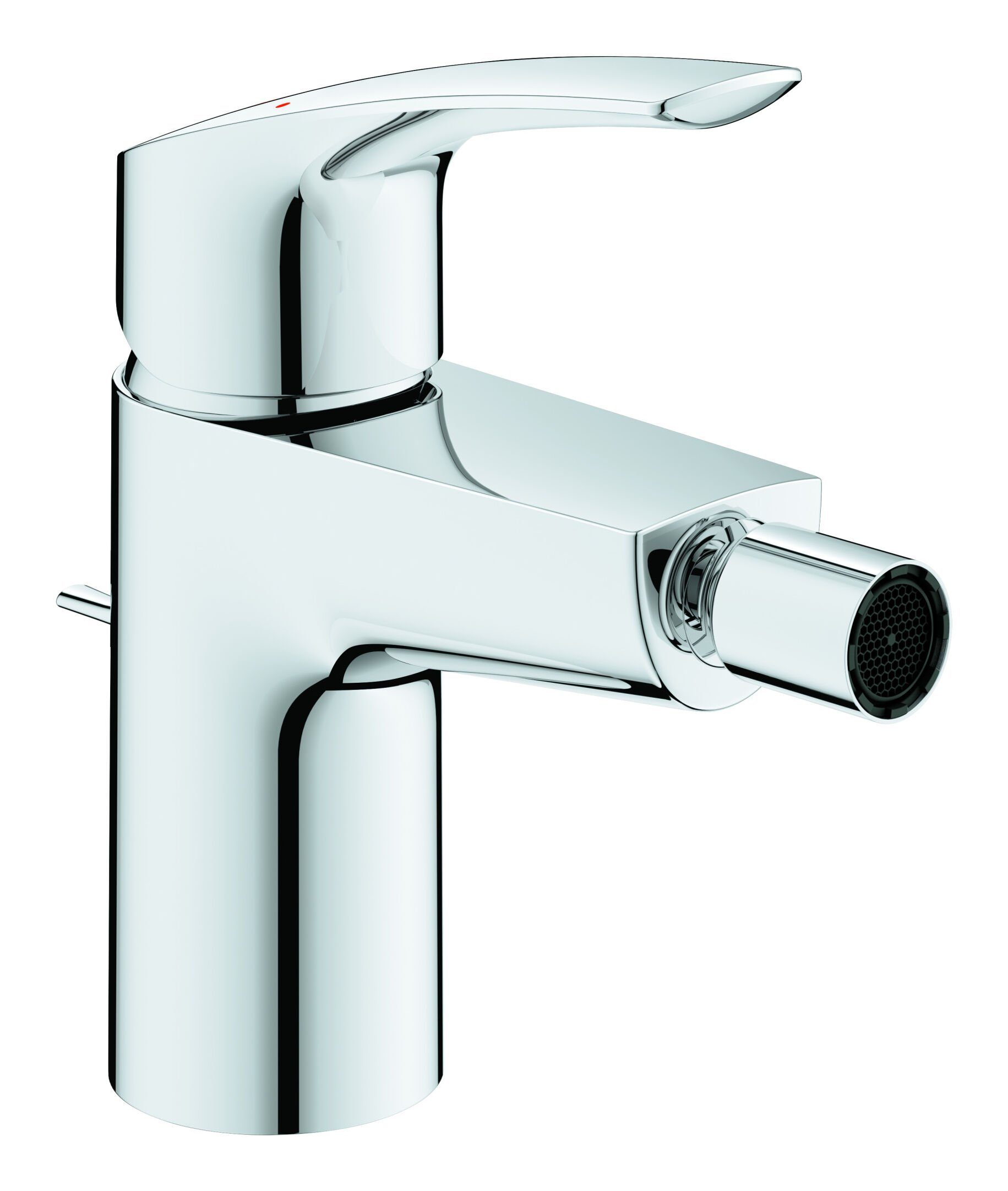 Grohe Bidetarmatur Eurosmart Einhand-Bidetbatterie mit Zugstangen-Ablaufgarnitur - Chrom