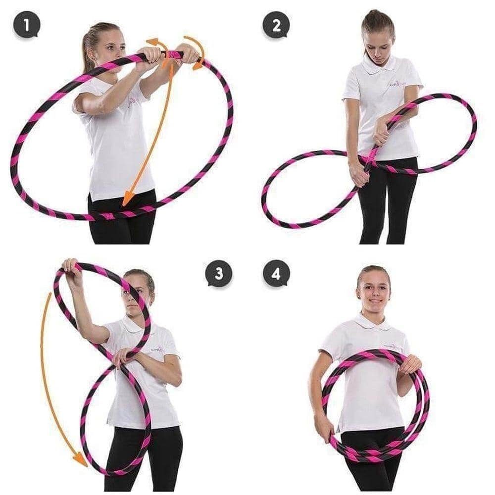 Hoopomania Hula-Hoop-Reifen Blue Sky faltbarer Hoopomania Hula Hoop Ø100cm