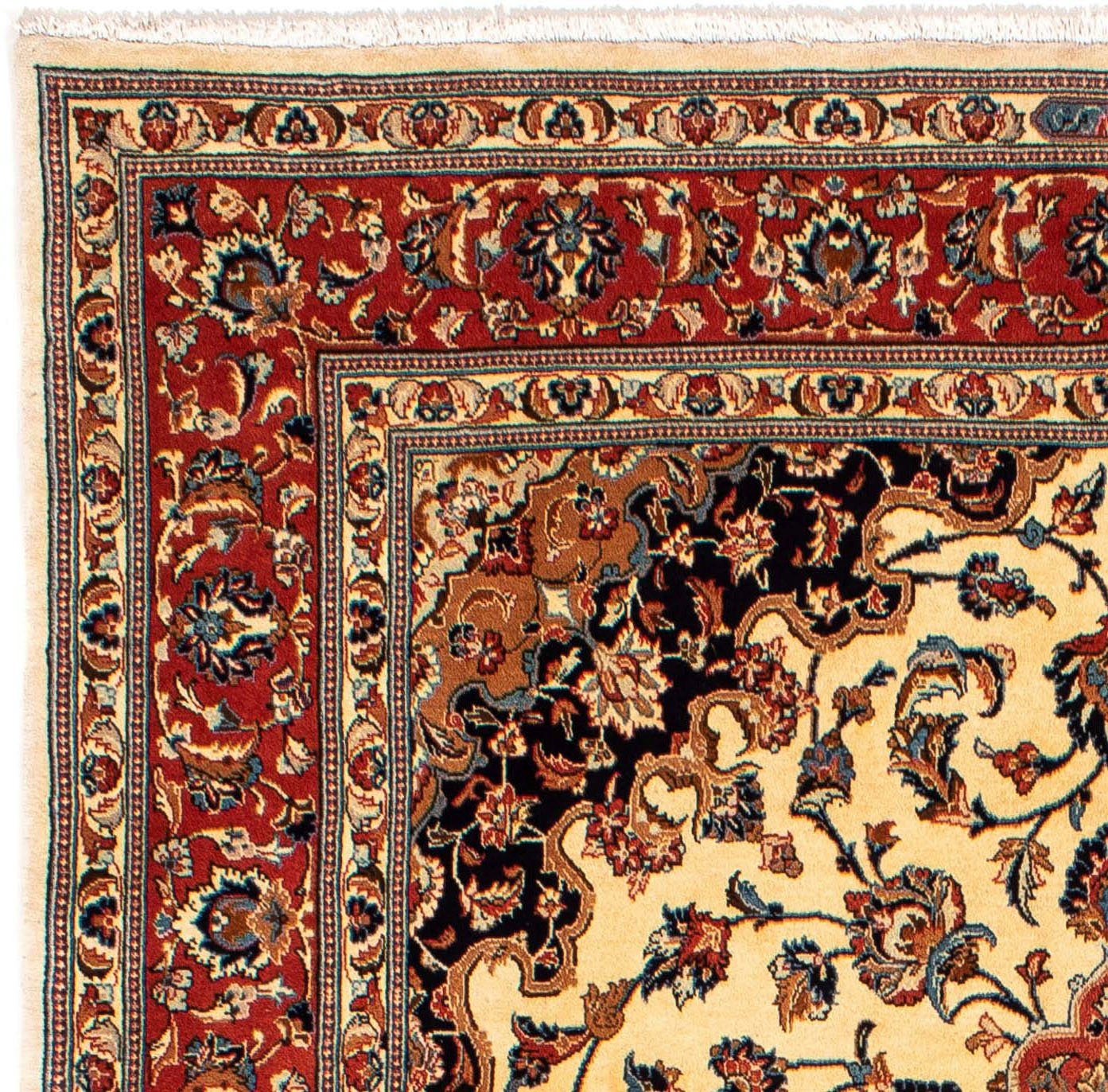 Orientteppich Perser - beige, Zertifikat - Einzelstück - Handgeknüpft, rechteckig, 200 328 Höhe: 10 Royal mit x Wohnzimmer, morgenland, mm, cm