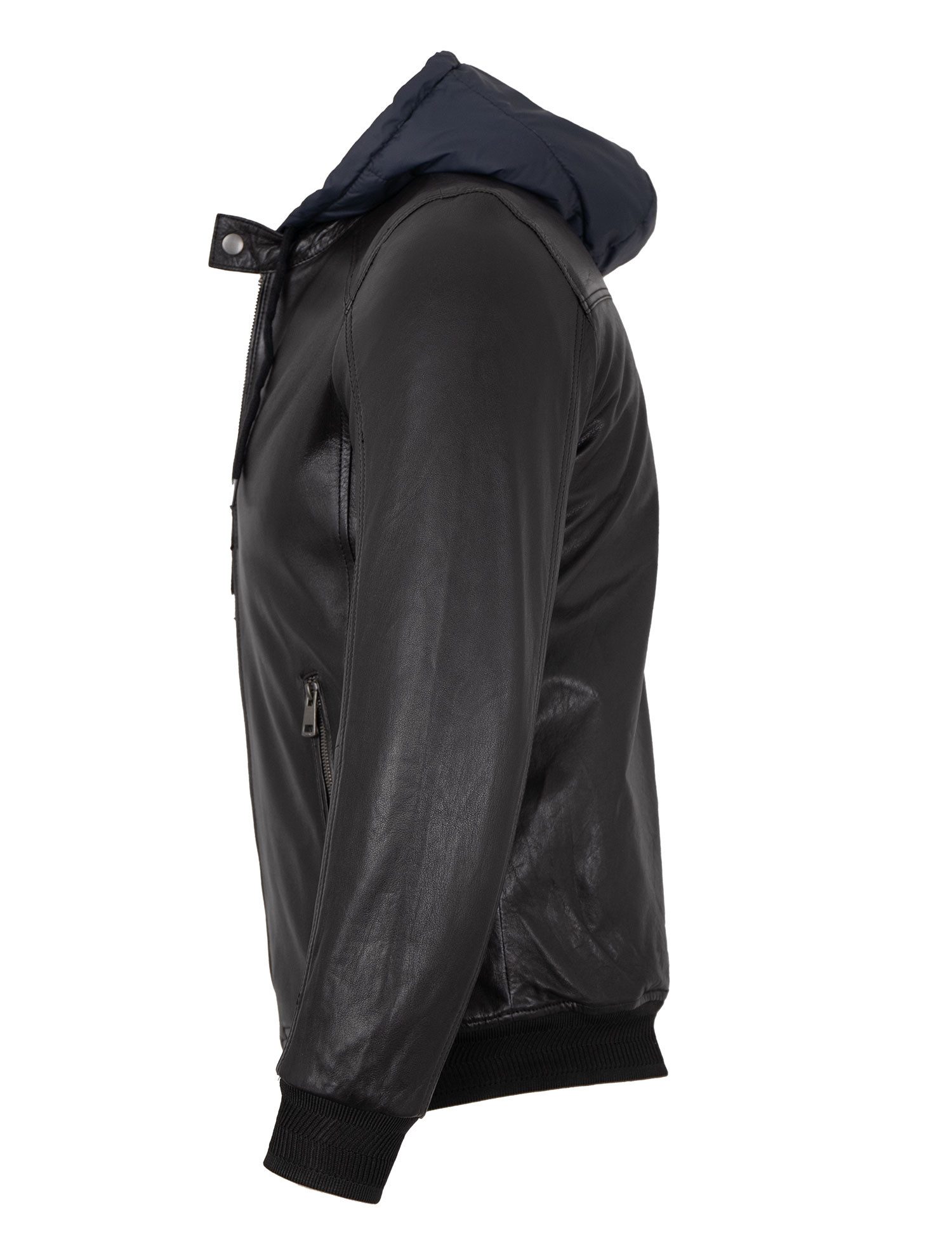 EXZ by Existenz Lederjacke Trebur Existenz - Herren Lederjacke Blouson Kapu günstig online kaufen