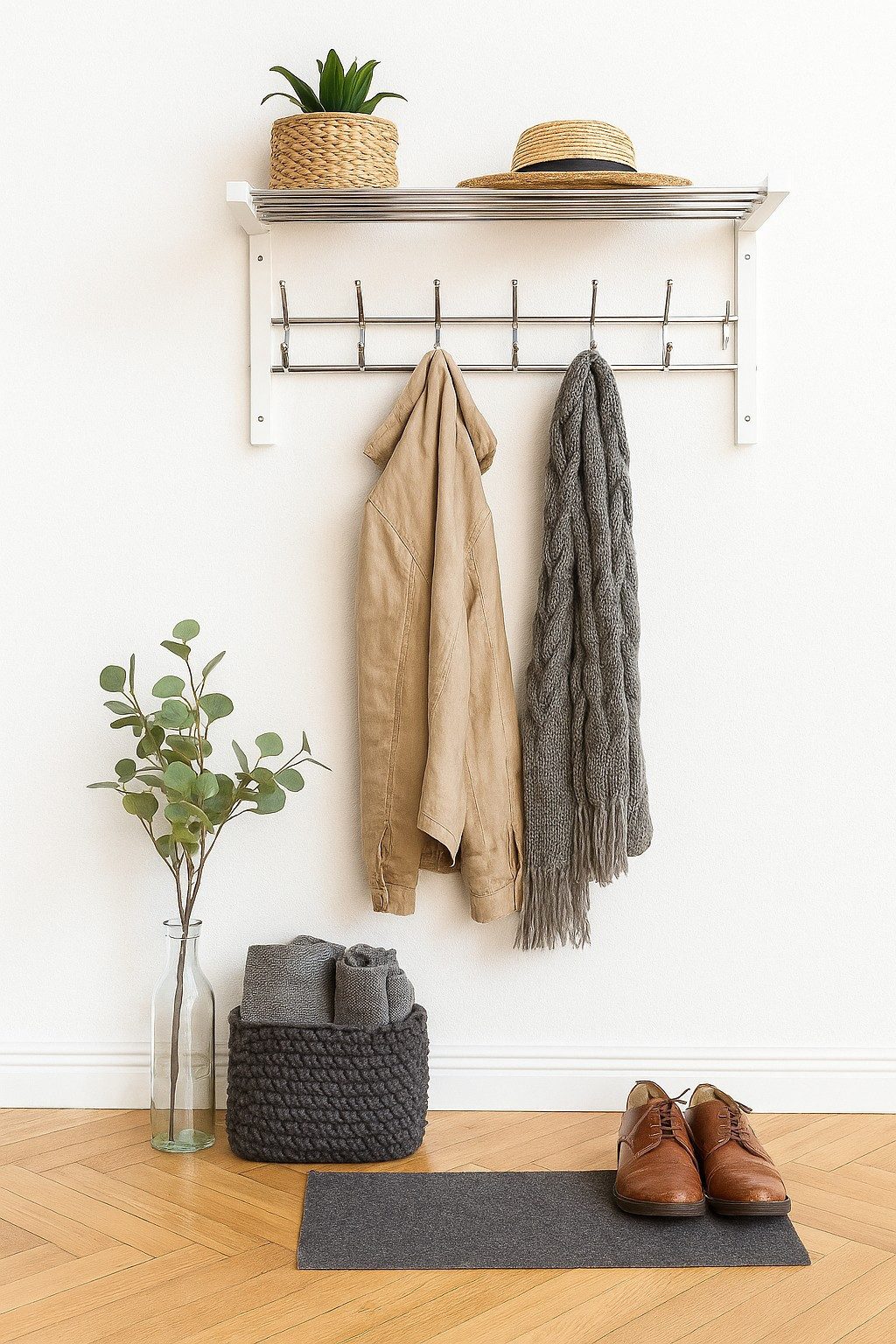 moebel-direkt-online Wandgarderobe Gerrit, Gitterablageboden