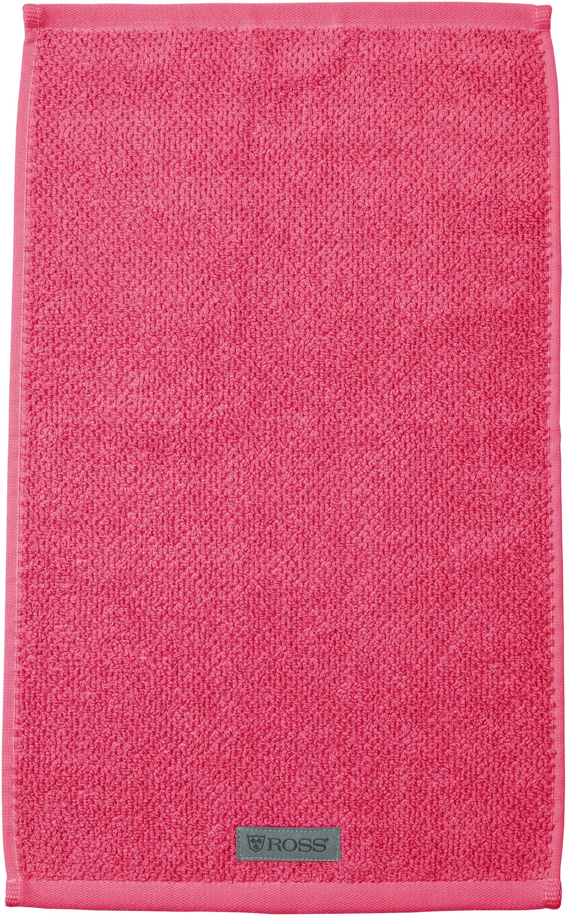 4007-13, ROSS Gästetuch Frottee silber Handtuch GOTS ROSS Duschtuch SELECTION Handtuch Verifiziert, (1-St), Serie Waschhandschuh malve, rechteckig