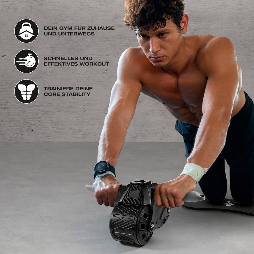 5-in-1 Pilates Reformer Maschine - Klappbarer Bauchtrainer Mit Automatischem Rückprall