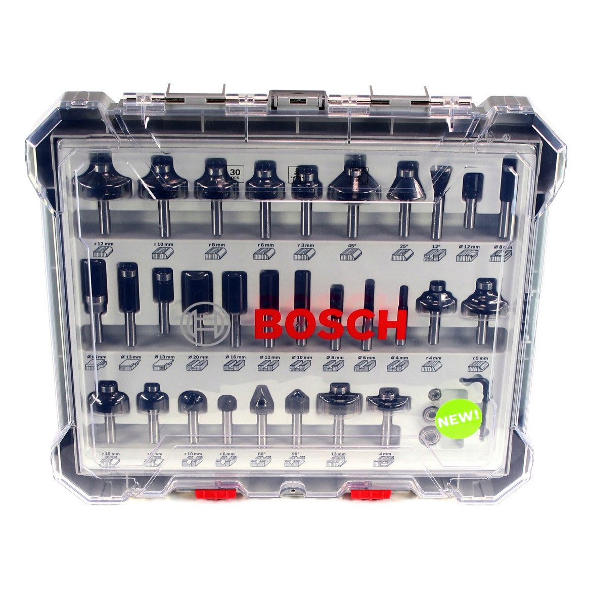 Bosch Professional Fräser-Set Mixed Fräser Set 8 mm 30 tlg. + Koffer (26070 günstig online kaufen