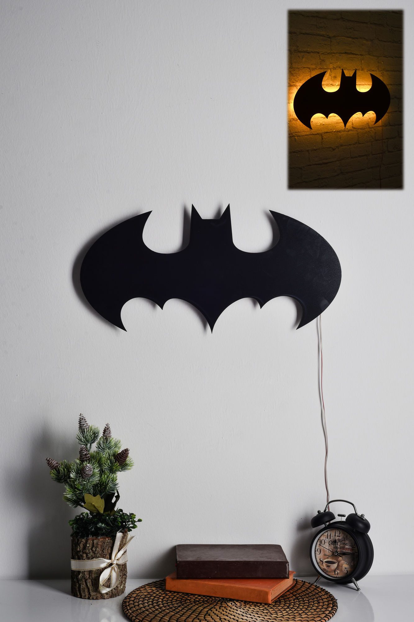 Wallity Leinwandbild Black MDF Board Base, günstig online kaufen