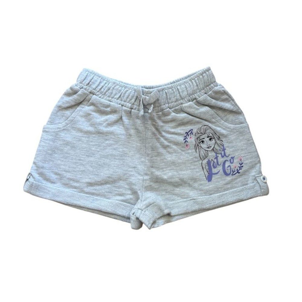 Disney Jogginghose Kurze Jogginghose für Mädchen, Frozen, Blau oder Grau, Größe 92-128