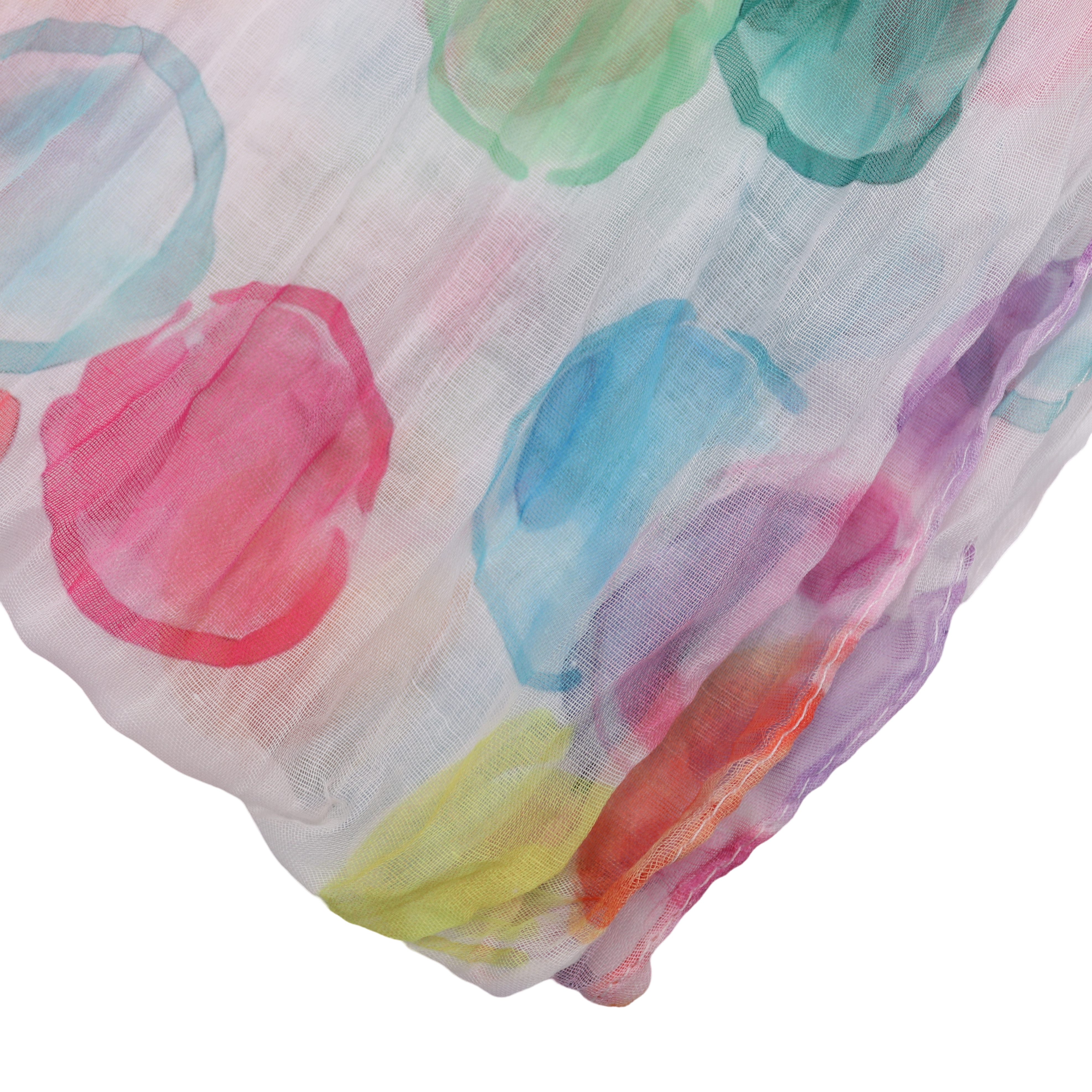 MIRROSI Loop Damen Schal mit Kreis-Muster Weich, Schlauchschal, (zweimal um den Hals wickelbar, ca.45x75cm), Damen Halstuch ideal für Frühling, Sommer oder Herbst