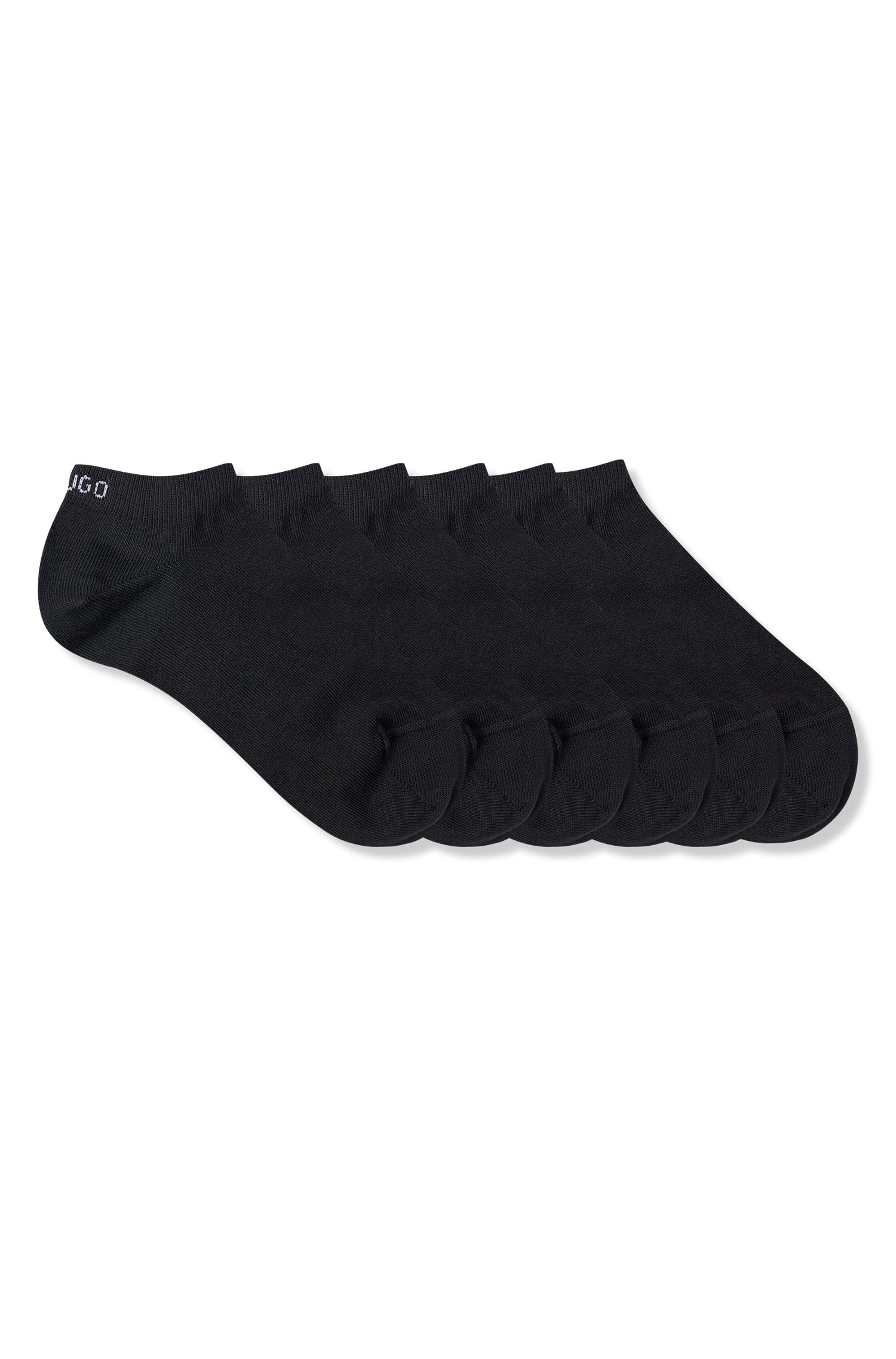 HUGO Sneakersocken Socken 6P AS UNI CC W 10 (6-Paar) mit Markenschriftzug am Bündchen – Bild 3 von 5