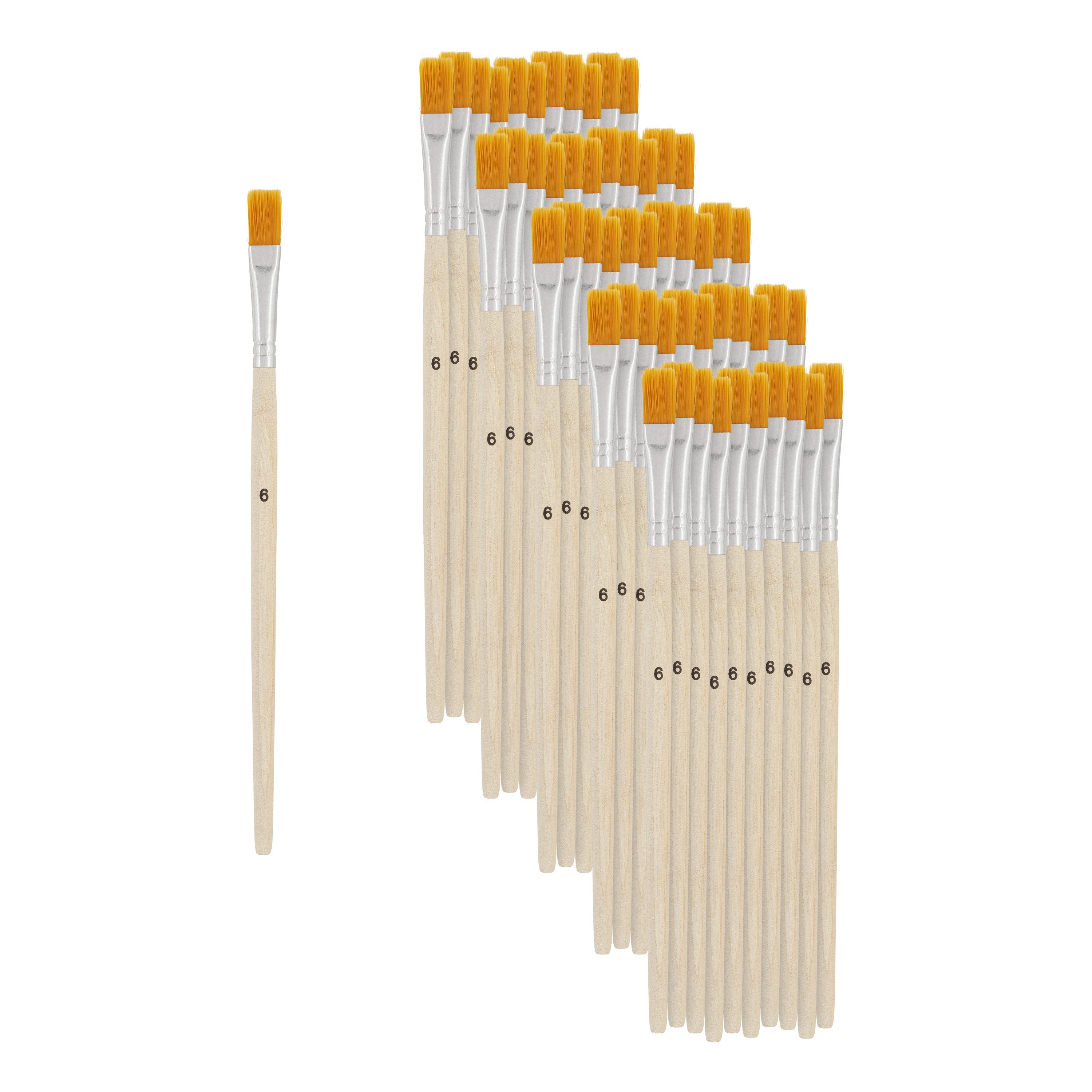 VBS XXL Malpinsel Flachpinsel Synthetikhaar, Gr. 6