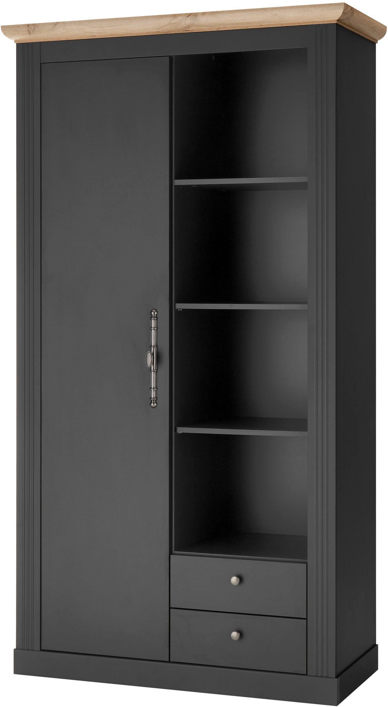 Home affaire Stauraumschrank WESTMINSTER Breite ca. 108 cm Grau dunkel | Mehrzweckschränke