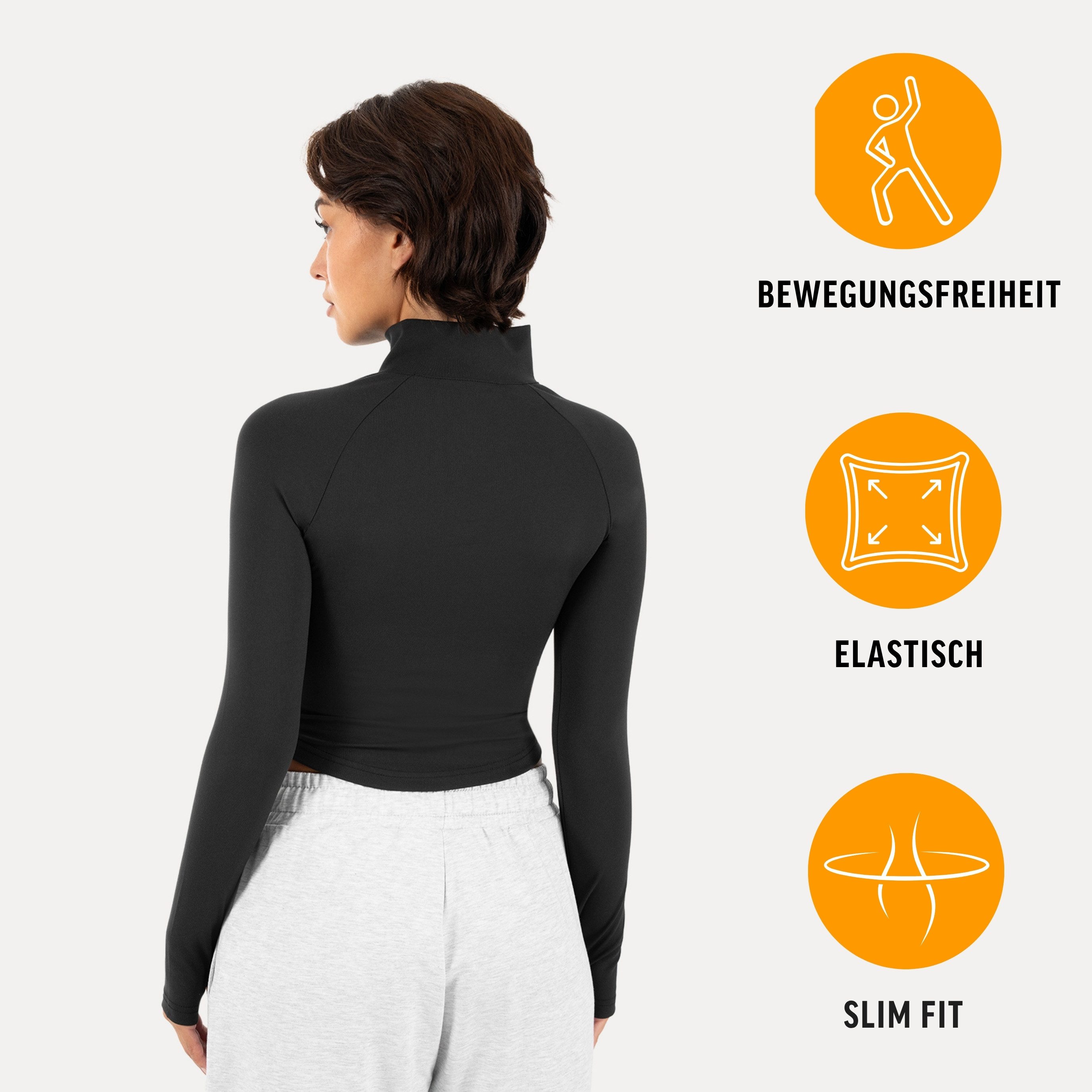Smilodox Outdoorjacke Nuvolis Trainingsjacke Damen, atmungsaktive Jacke für Gym & Freizeit Slim Fit, Stehkragen, elastisch, sportlich, funktional