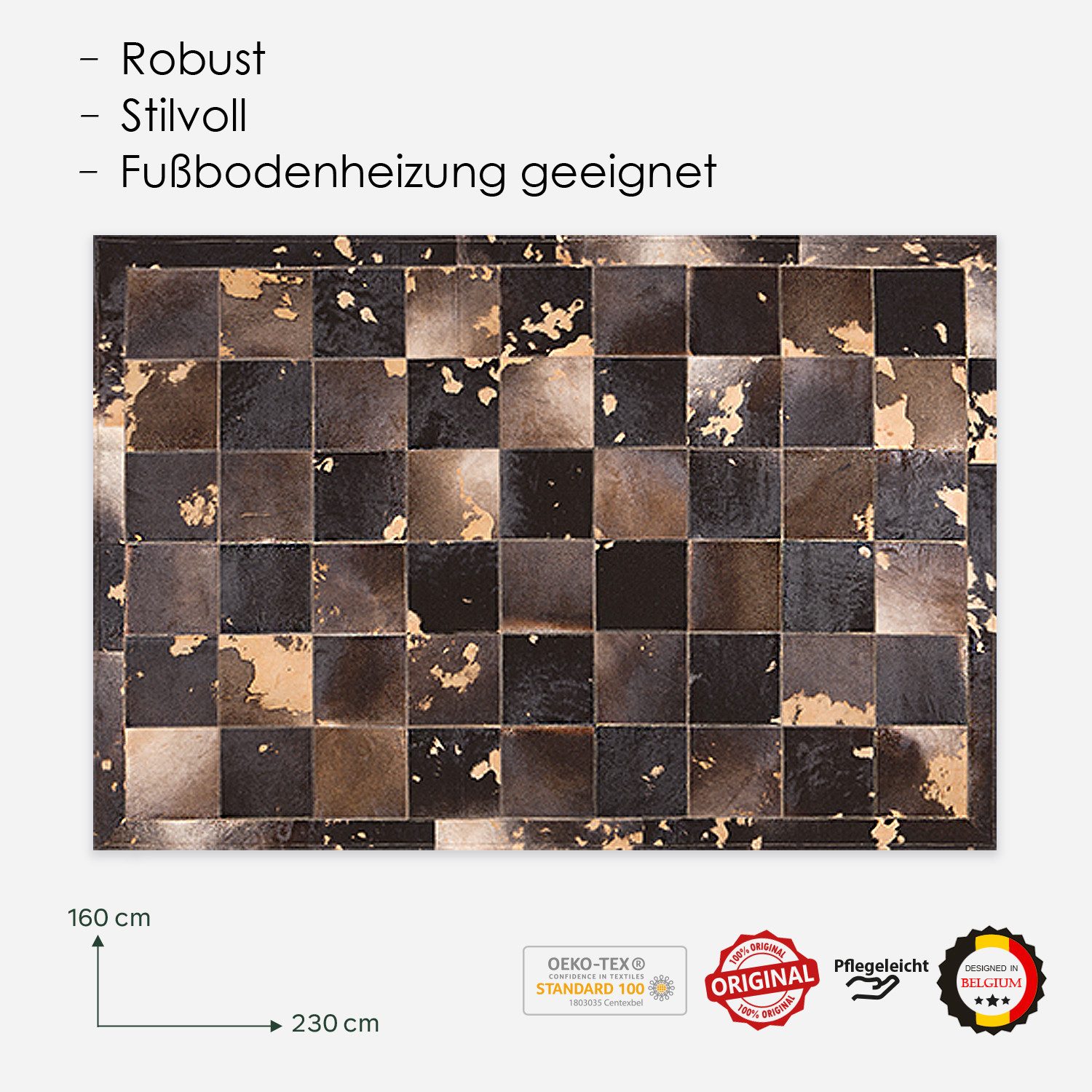 DomDeco Teppich Patchwork-Teppich TABEA, rechteckig günstig online kaufen