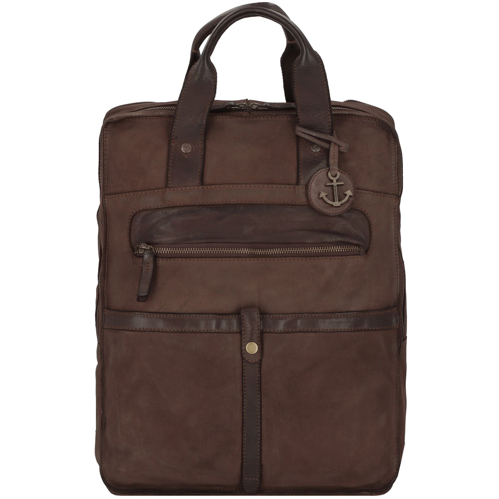Casual, 2nd HARBOUR Cool brown Leder Daypack chocolate