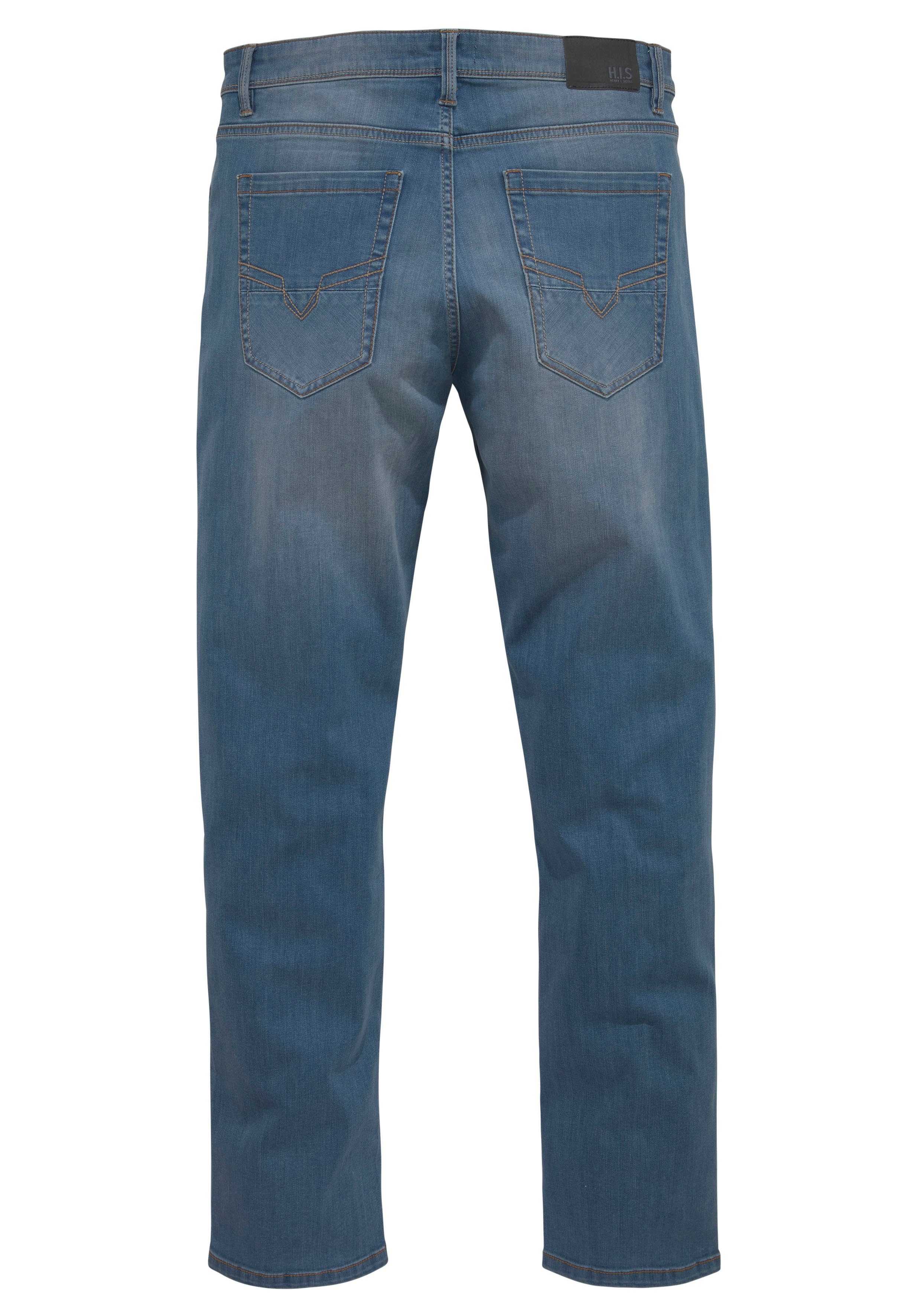 durch wassersparende Comfort-fit-Jeans H.I.S blue-used ANTIN Ozon Produktion Wash Ökologische,